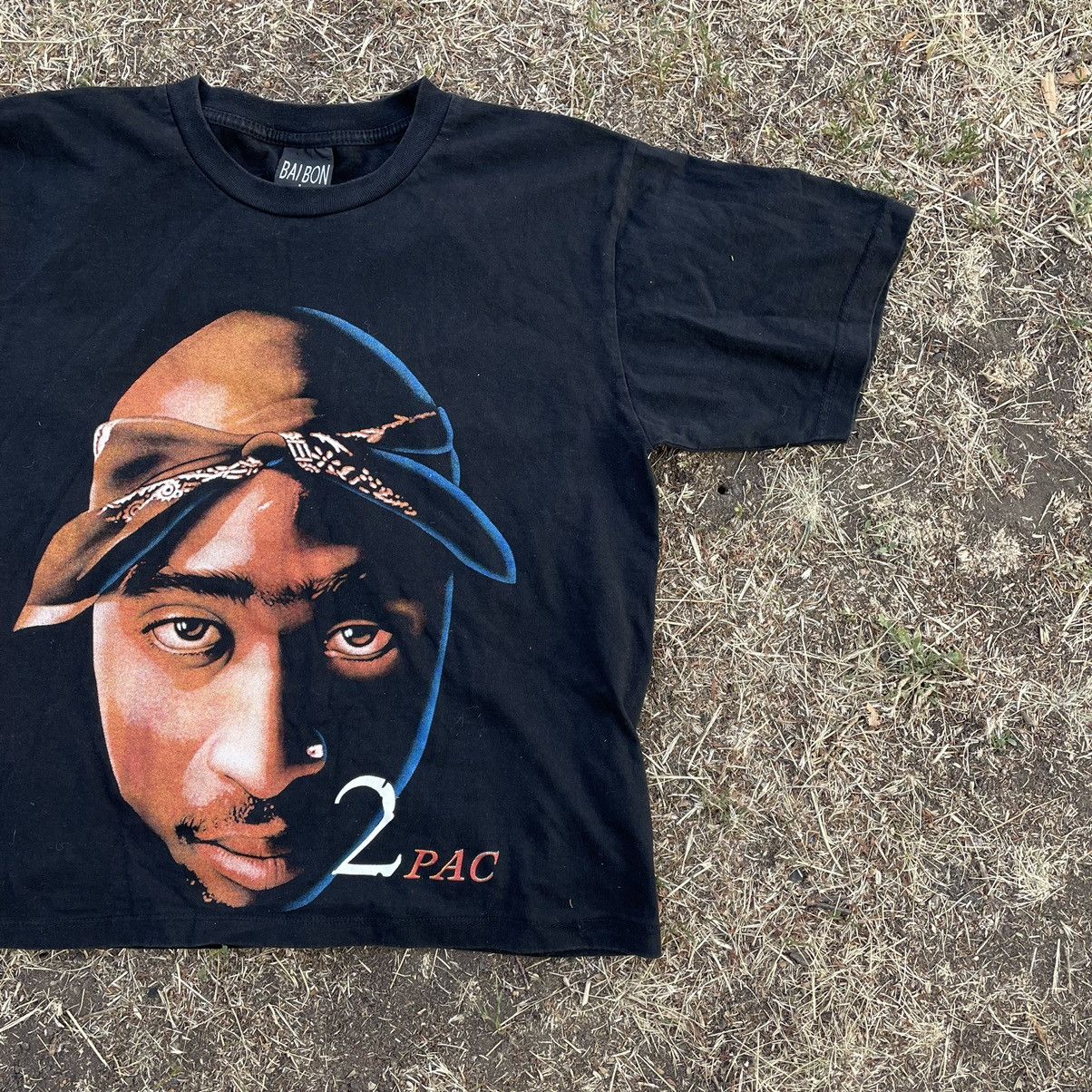 Vintage Vintage 90s 2Pac Graphic Tee Hip Hop Streetwear Archive M Size US M / EU 48-50 / 2 - 2 Thumbnail