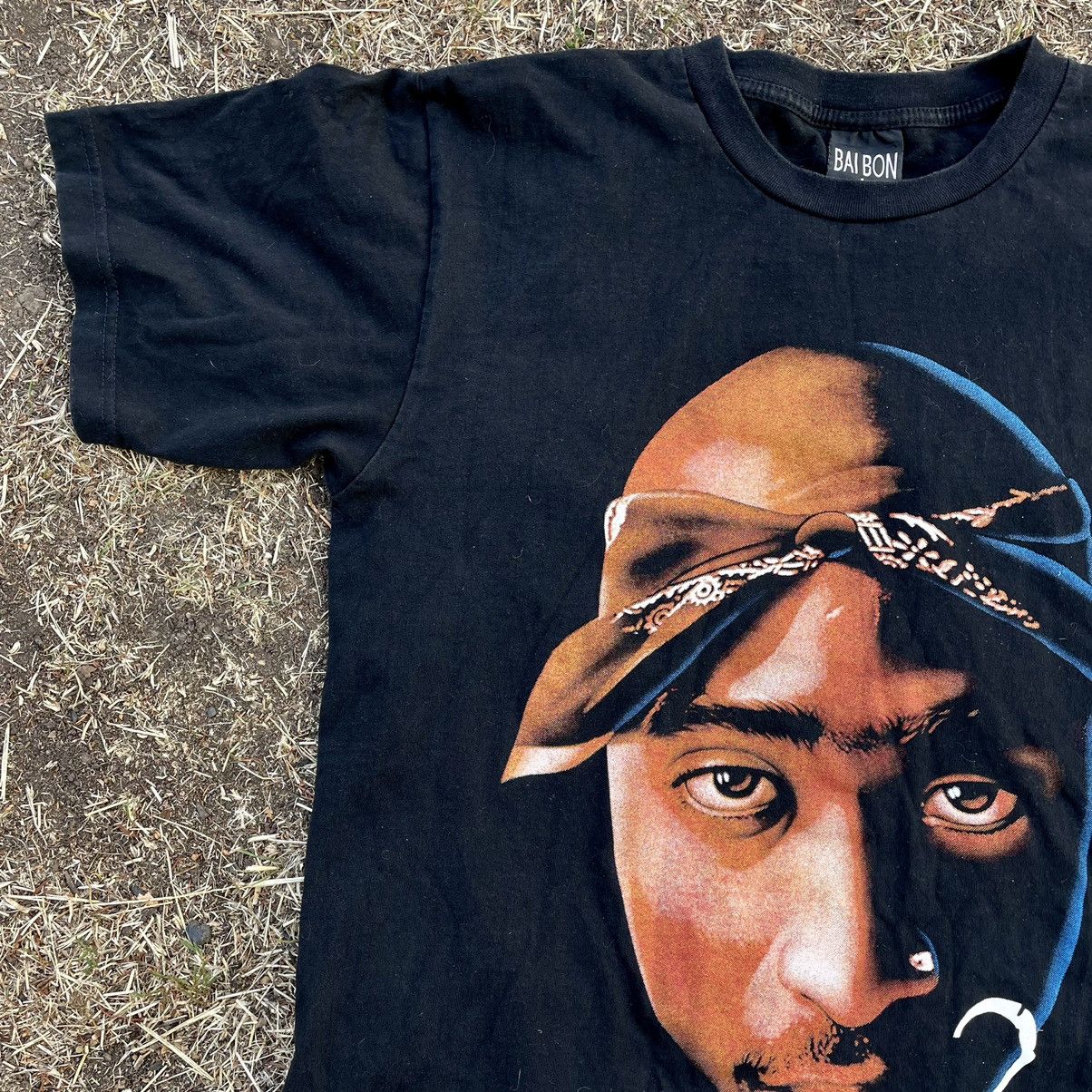 Vintage Vintage 90s 2Pac Graphic Tee Hip Hop Streetwear Archive M Size US M / EU 48-50 / 2 - 3 Thumbnail