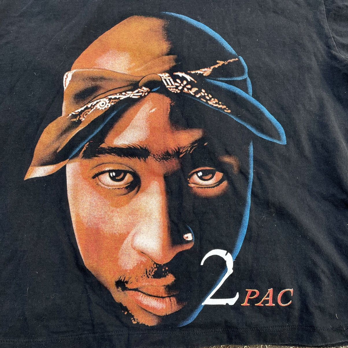 Vintage Vintage 90s 2Pac Graphic Tee Hip Hop Streetwear Archive M Size US M / EU 48-50 / 2 - 4 Thumbnail