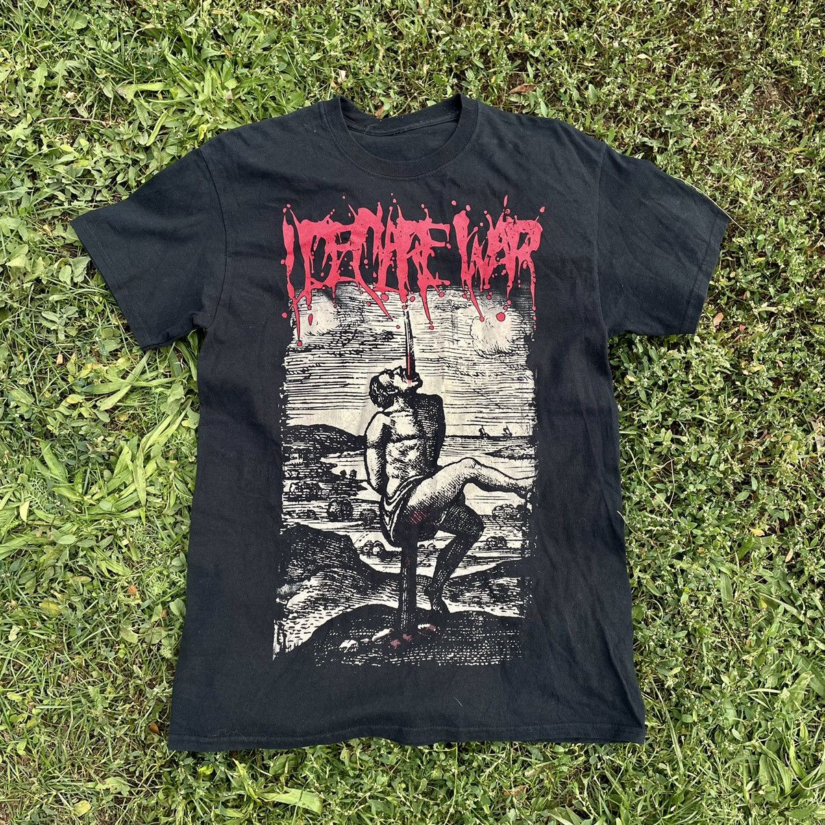 Vintage Vintage Y2K Horror Graphic Tee Faded Black Goth Punk Slim M Size US M / EU 48-50 / 2 - 1 Thumbnail