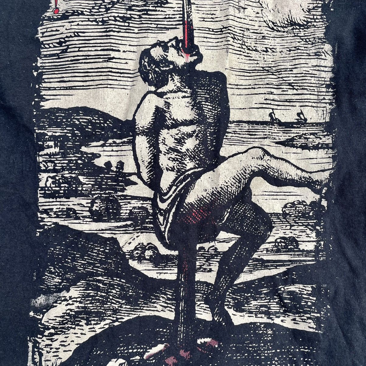 Vintage Vintage Y2K Horror Graphic Tee Faded Black Goth Punk Slim M Size US M / EU 48-50 / 2 - 5 Thumbnail