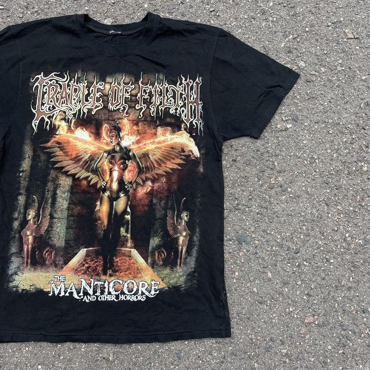 Vintage Vintage Y2K Cradle Filth Band Tee Dark Gothic Graphic Black Size US M / EU 48-50 / 2 - 2 Thumbnail