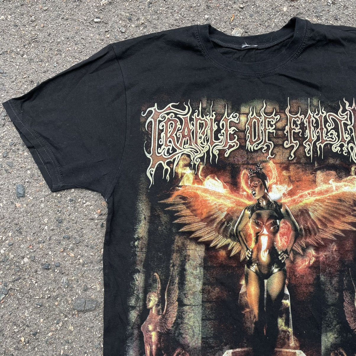 Vintage Vintage Y2K Cradle Filth Band Tee Dark Gothic Graphic Black Size US M / EU 48-50 / 2 - 3 Thumbnail