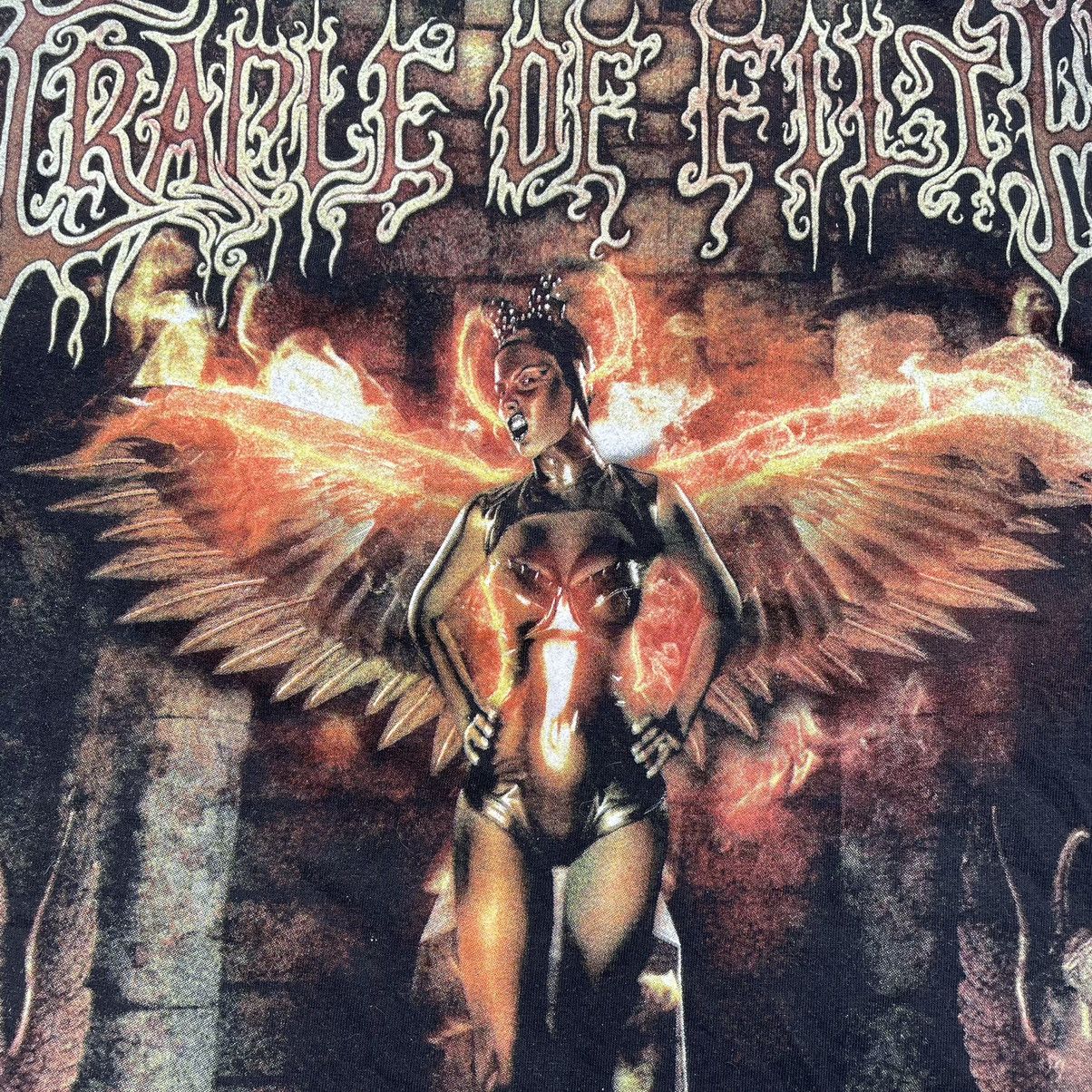 Vintage Vintage Y2K Cradle Filth Band Tee Dark Gothic Graphic Black Size US M / EU 48-50 / 2 - 4 Thumbnail