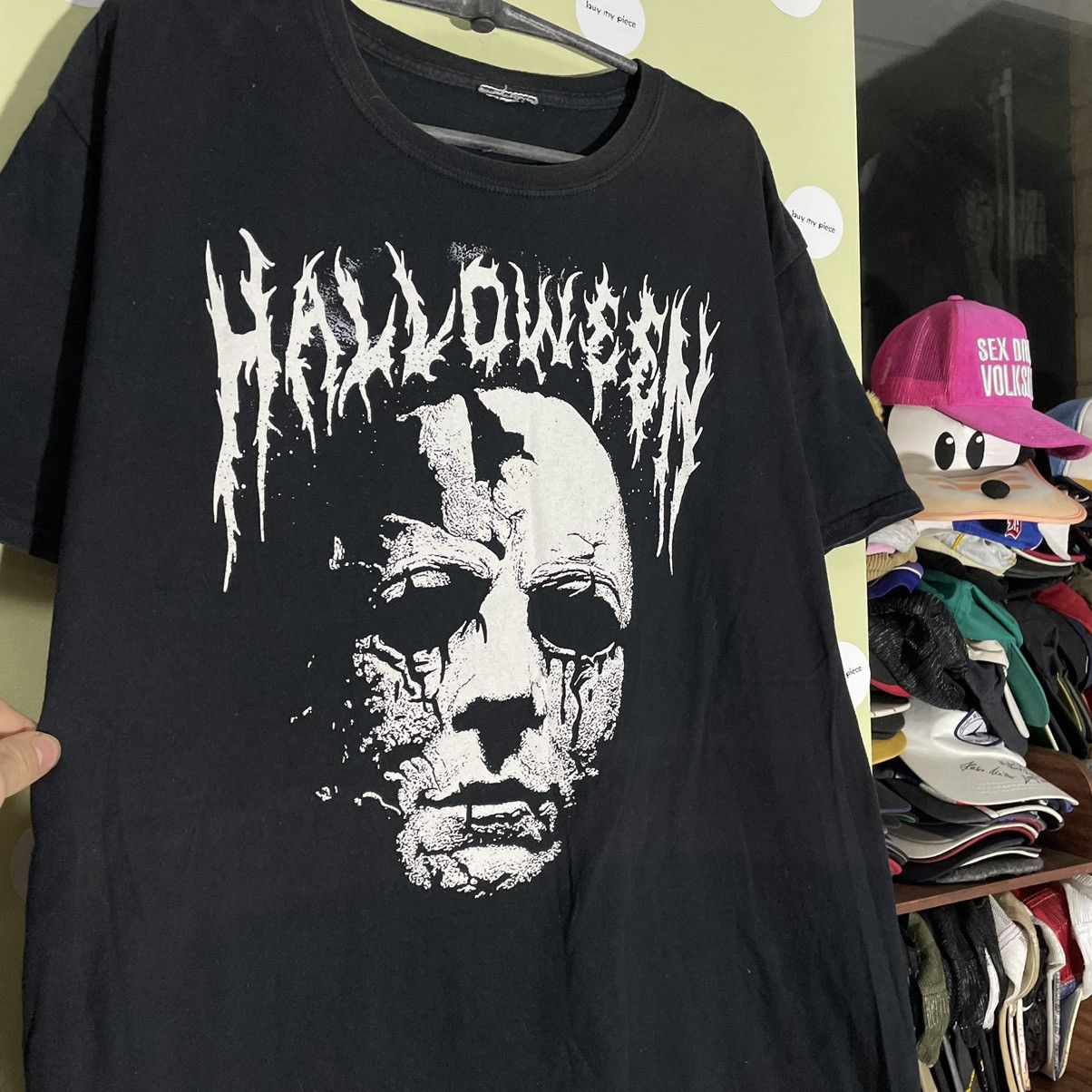 Vintage Vintage 90s Graphic Band Tee Thrashed Grunge Black Baggy XL Size US XL / EU 56 / 4 - 2 Thumbnail