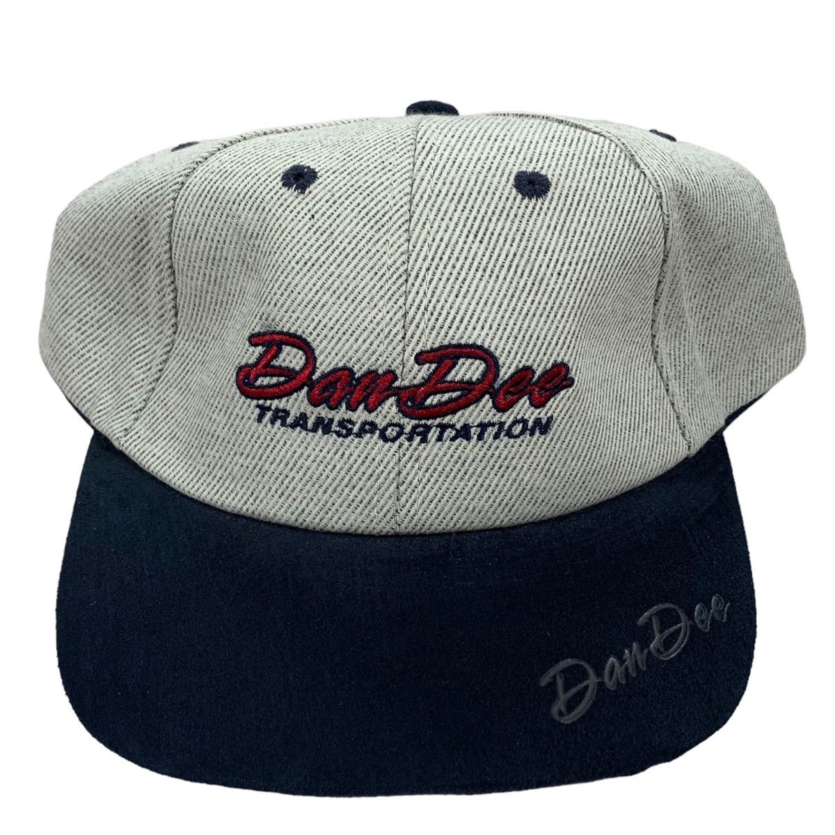 Vintage VTG Dan Dee Transportation Suede Brim Strapback Hat Size ONE SIZE - 1 Thumbnail