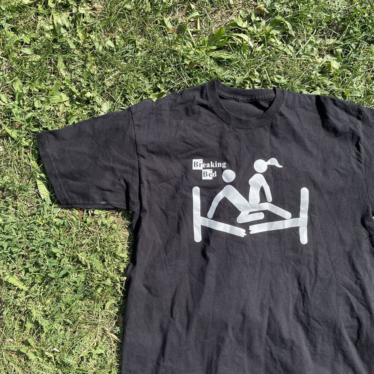 Vintage Vintage Y2K Graphic Tee Faded Black Skate Humor Wide Leg M Size US M / EU 48-50 / 2 - 4 Thumbnail