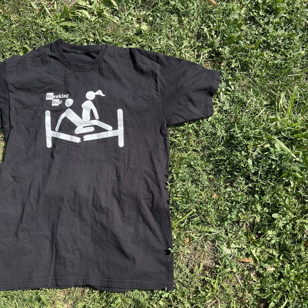 Vintage Vintage Y2K Graphic Tee Faded Black Skate Humor Wide Leg M Size US M / EU 48-50 / 2 - 3 Thumbnail