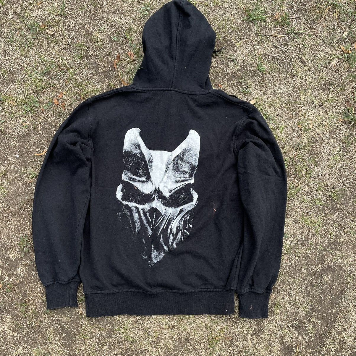 Vintage Vintage Y2K Punk Skull Graphic Hoodie Black Oversized M Size US M / EU 48-50 / 2 - 1 Thumbnail
