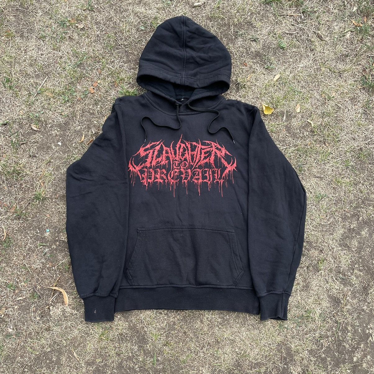 Vintage Vintage Y2K Punk Skull Graphic Hoodie Black Oversized M Size US M / EU 48-50 / 2 - 2 Thumbnail