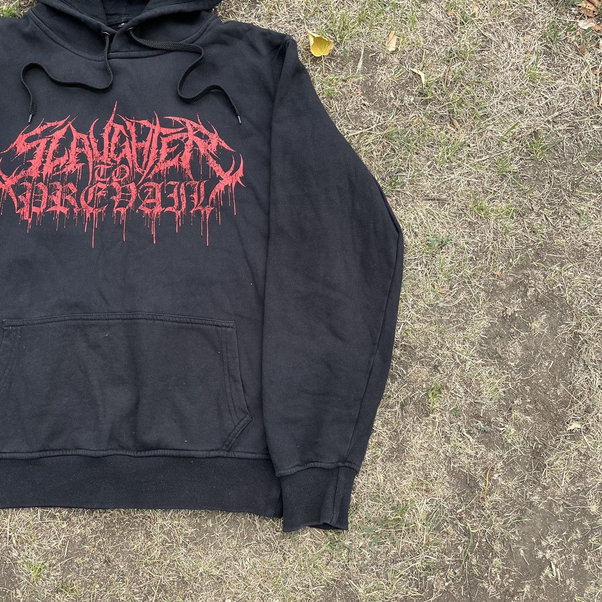 Vintage Vintage Y2K Punk Skull Graphic Hoodie Black Oversized M Size US M / EU 48-50 / 2 - 3 Thumbnail
