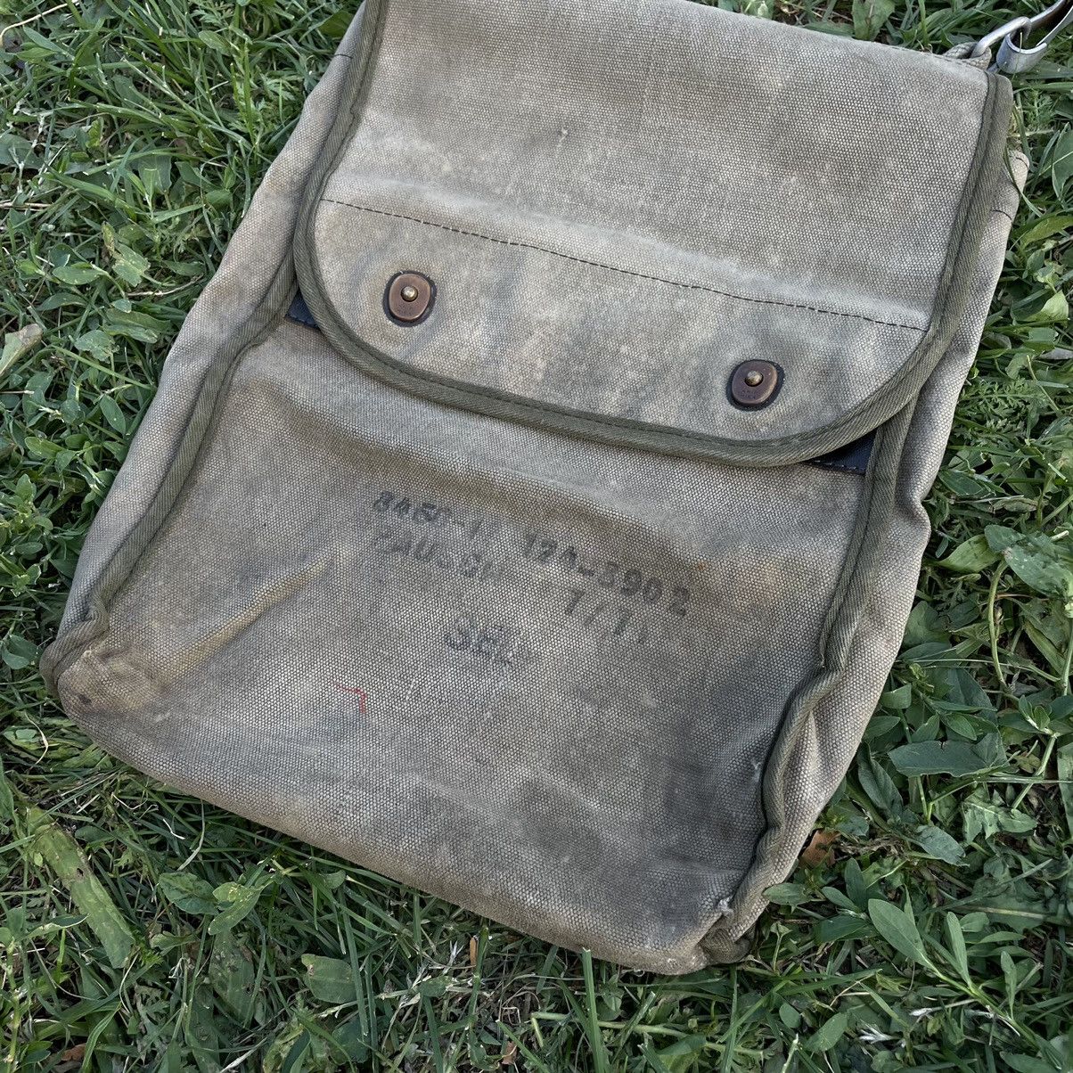 Vintage Vintage 70s Military Messenger Bag Faded Workwear Punk OS Size ONE SIZE - 3 Thumbnail