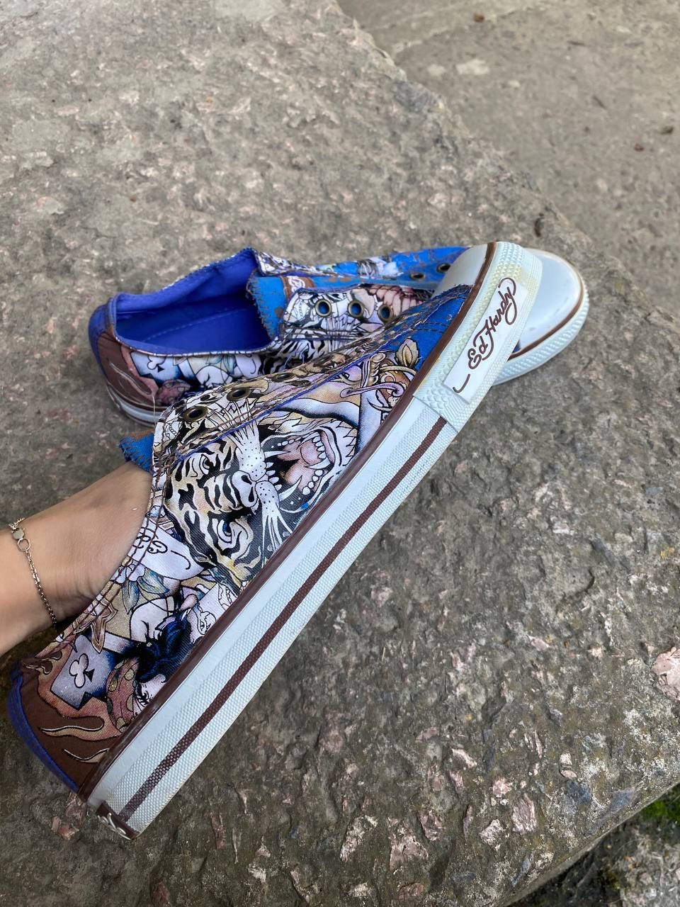 Christian Audigier Vintage Ed Hardy Christian Audigier low Top Sneakers shoes Size US 11 / EU 44 - 4 Thumbnail