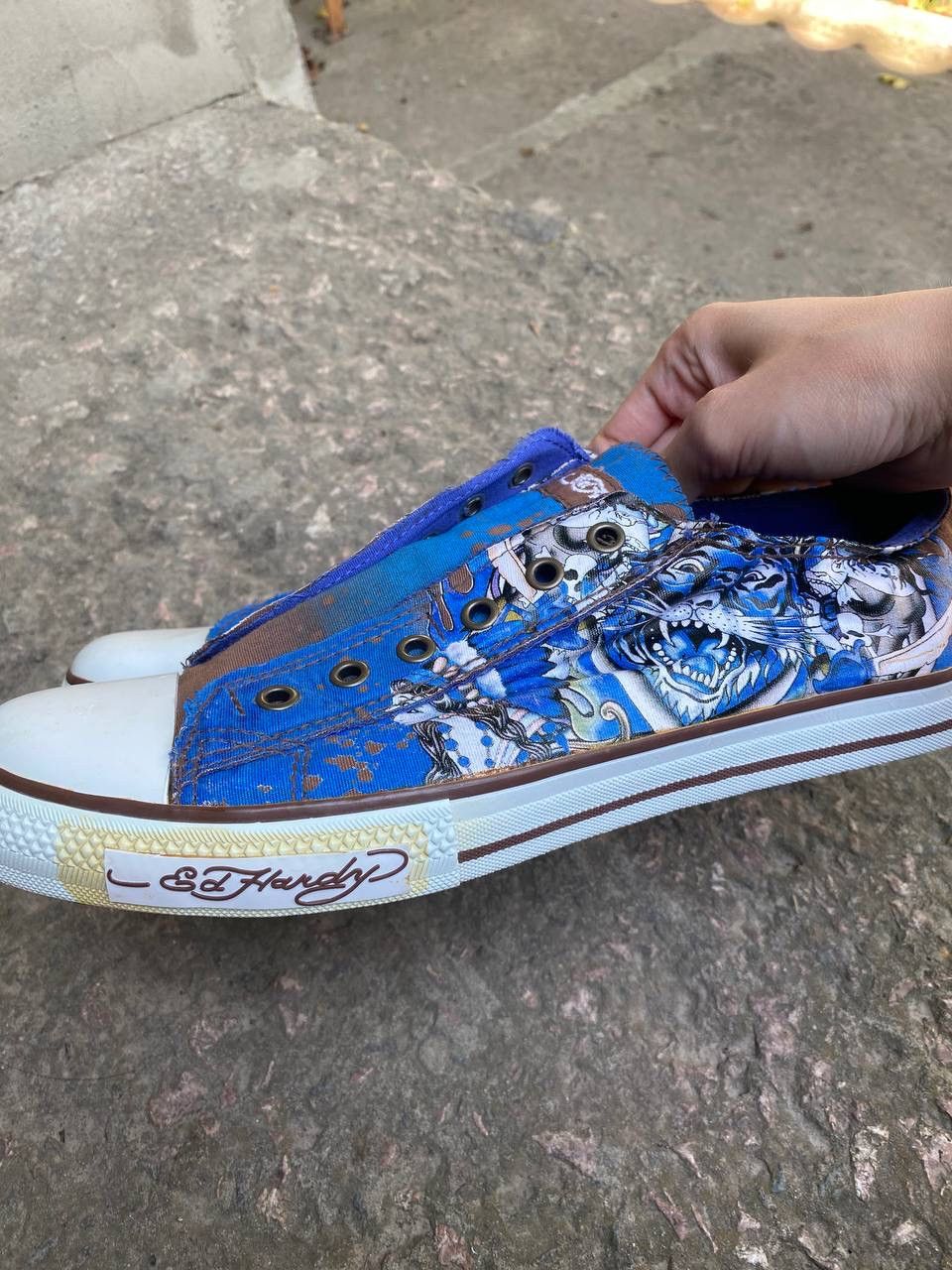 Christian Audigier Vintage Ed Hardy Christian Audigier low Top Sneakers shoes Size US 11 / EU 44 - 9 Thumbnail