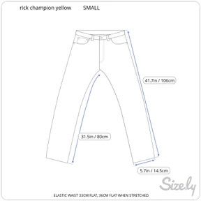 Champion × Rick Owens ⚡️QUICK SALE⚡️ Rick Owens x Champion Yellow Jogger Size US 26 / EU 42 - 10 Thumbnail