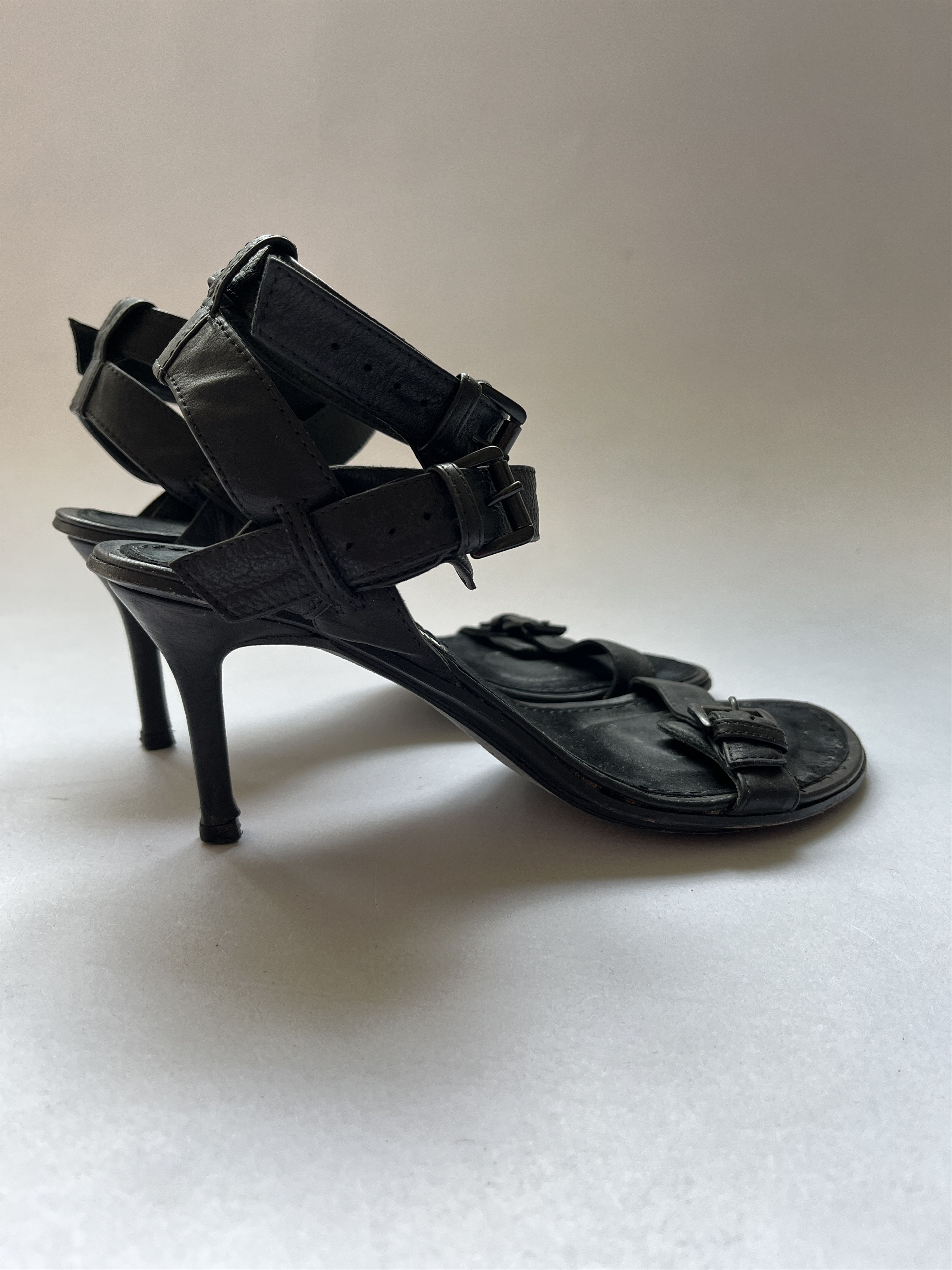 Ann Demeulemeester ⚡️QUICK SALE⚡️Ann Demeulemeester Black High Heel Sandals Size US 7.5 / IT 37.5 - 4 Thumbnail