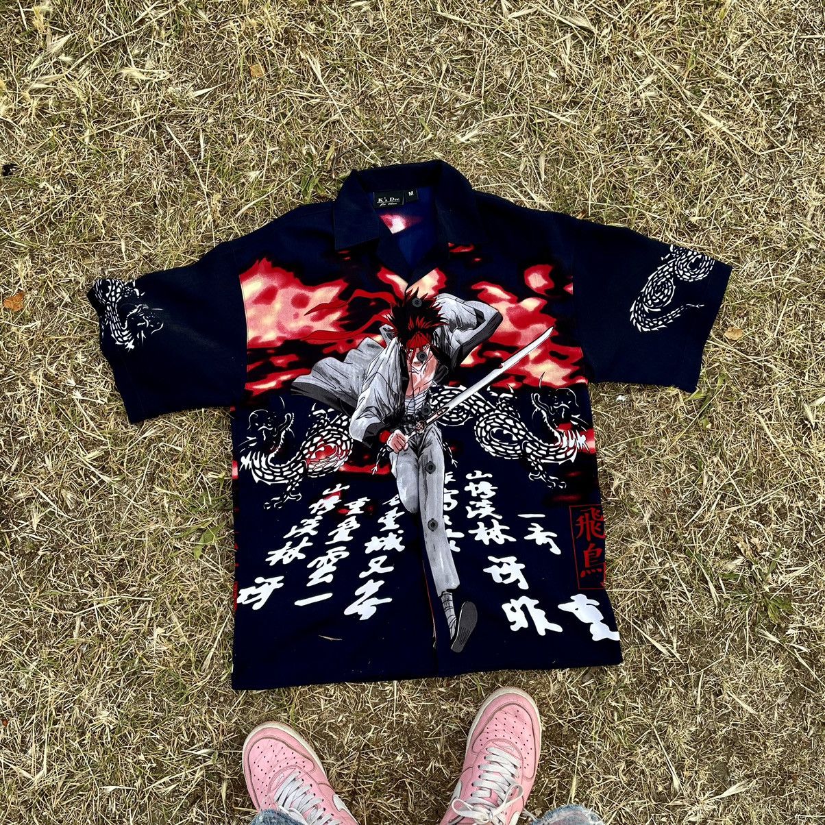 Vintage Vintage 90s Art Japanese Style Summer Surf Shirt Streetwear Size US M / EU 48-50 / 2 - 5 Thumbnail