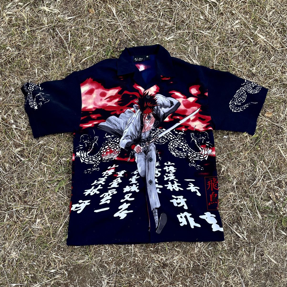 Vintage Vintage 90s Art Japanese Style Summer Surf Shirt Streetwear Size US M / EU 48-50 / 2 - 1 Thumbnail