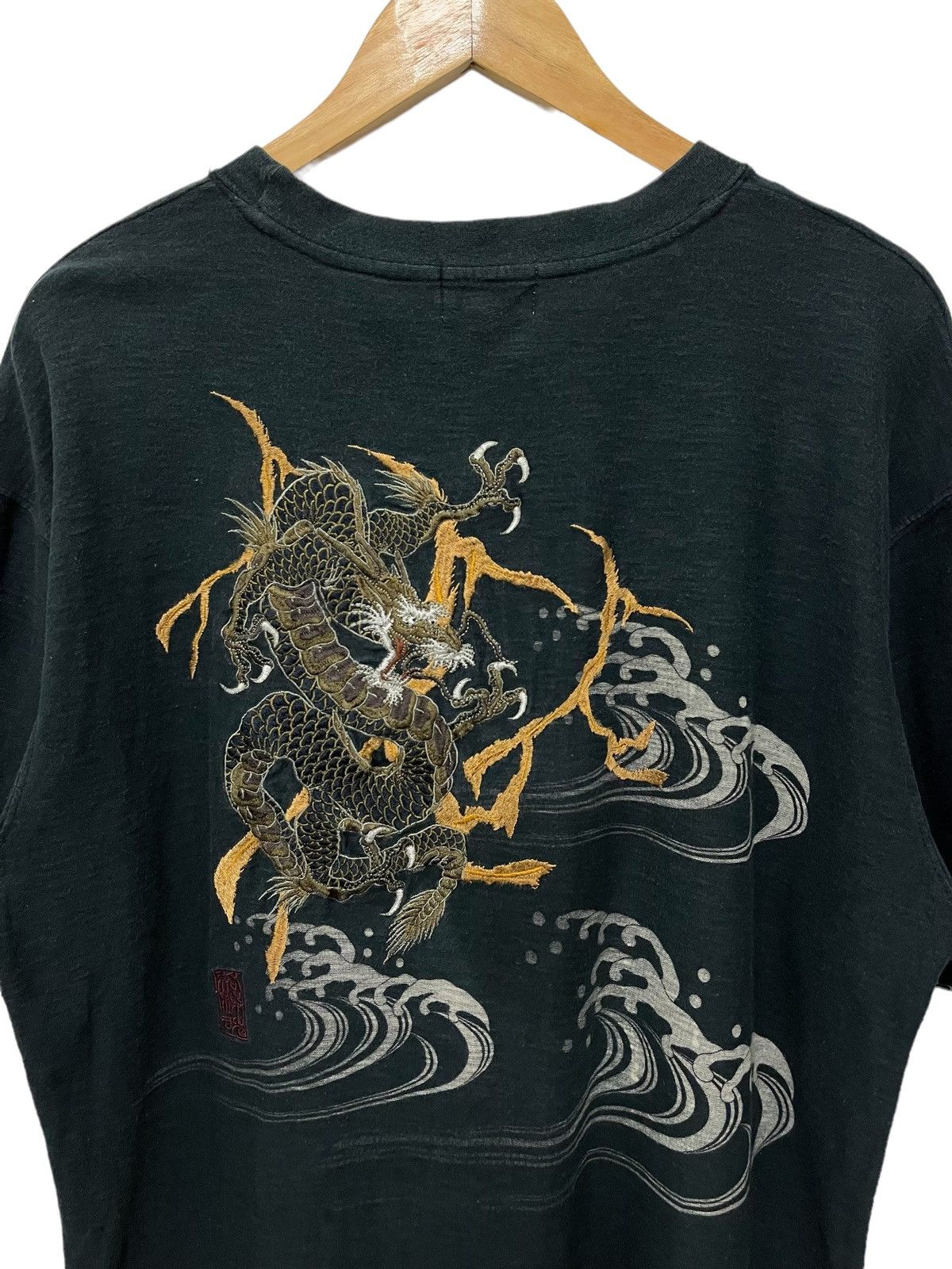 Japanese Brand Karakuri Tamashi dragon embroidered sukajan shirt Size US L / EU 52-54 / 3 - 2 Thumbnail