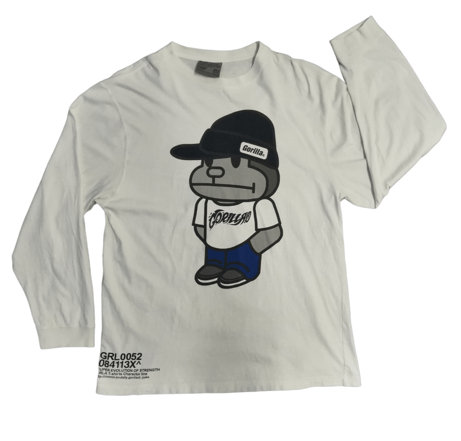 Japanese Brand Vintage Gorilla Hip Hop Japan Brand Long Sleeve Bape Nigo Size US L / EU 52-54 / 3 - 2 Thumbnail