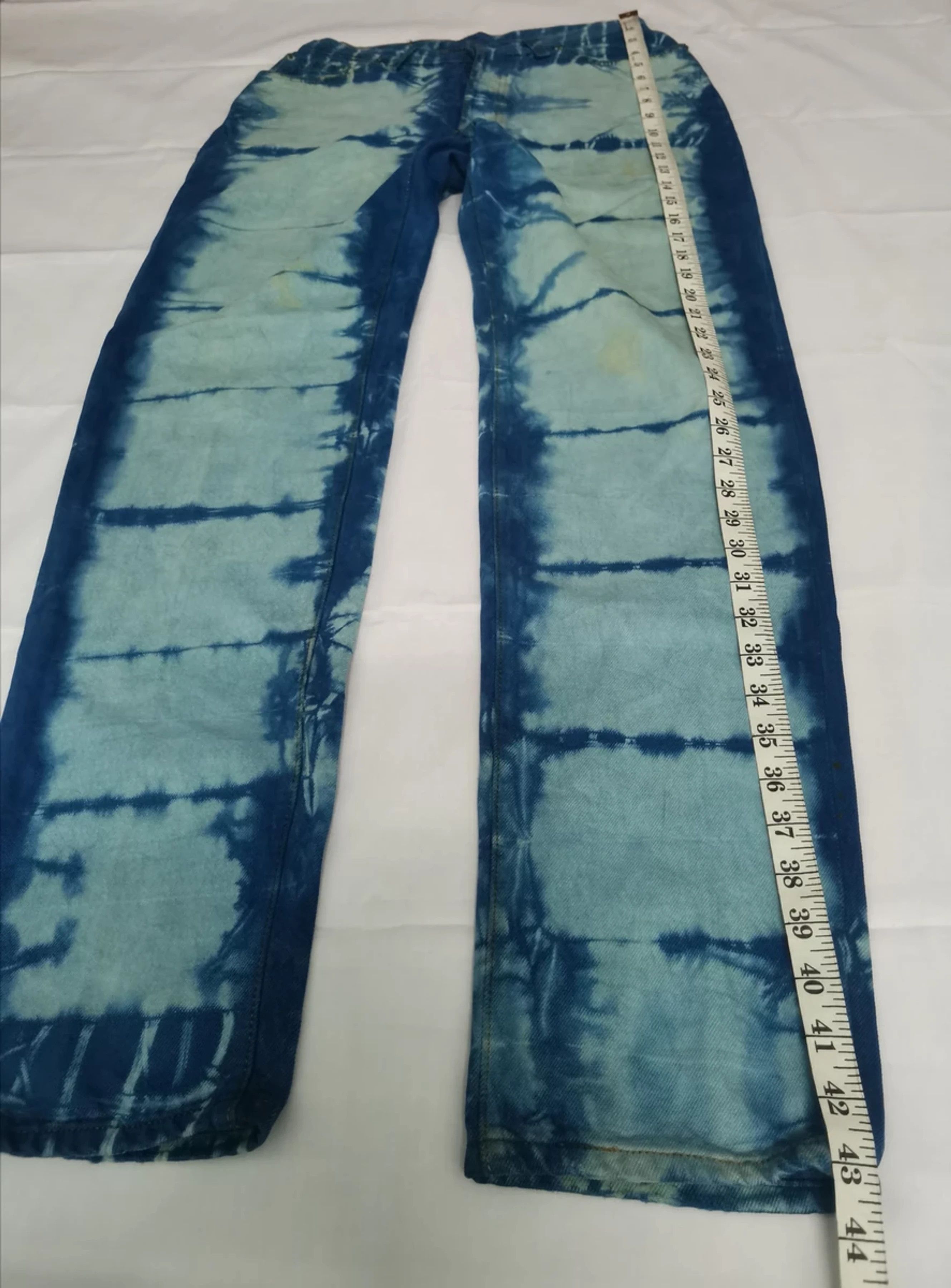 Levi's Vintage Levis 501 Distressed Custom Tie Dye Denim Jeans Size US 28 / EU 44 - 9 Thumbnail