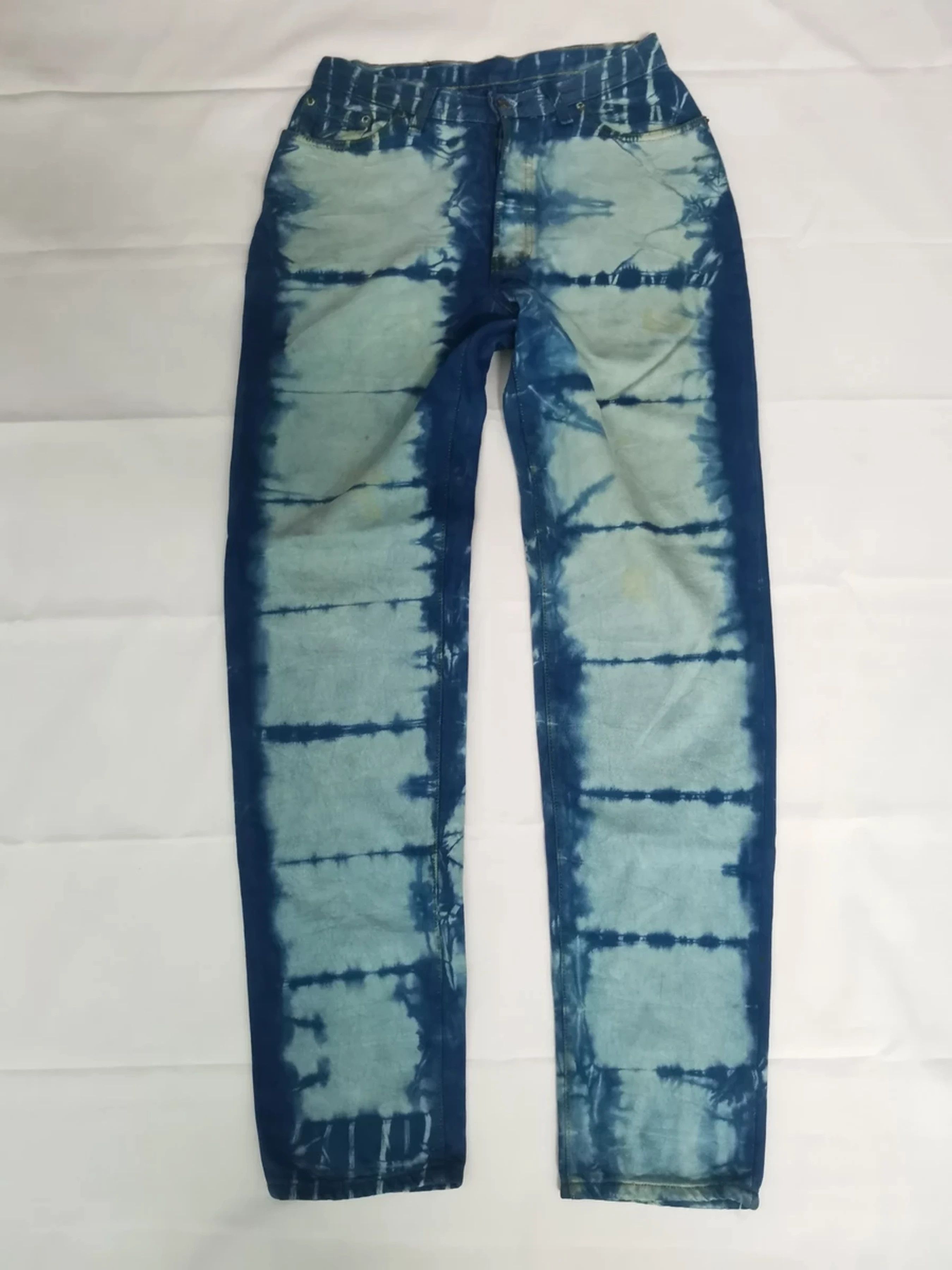 Levi's Vintage Levis 501 Distressed Custom Tie Dye Denim Jeans Size US 28 / EU 44 - 2 Thumbnail