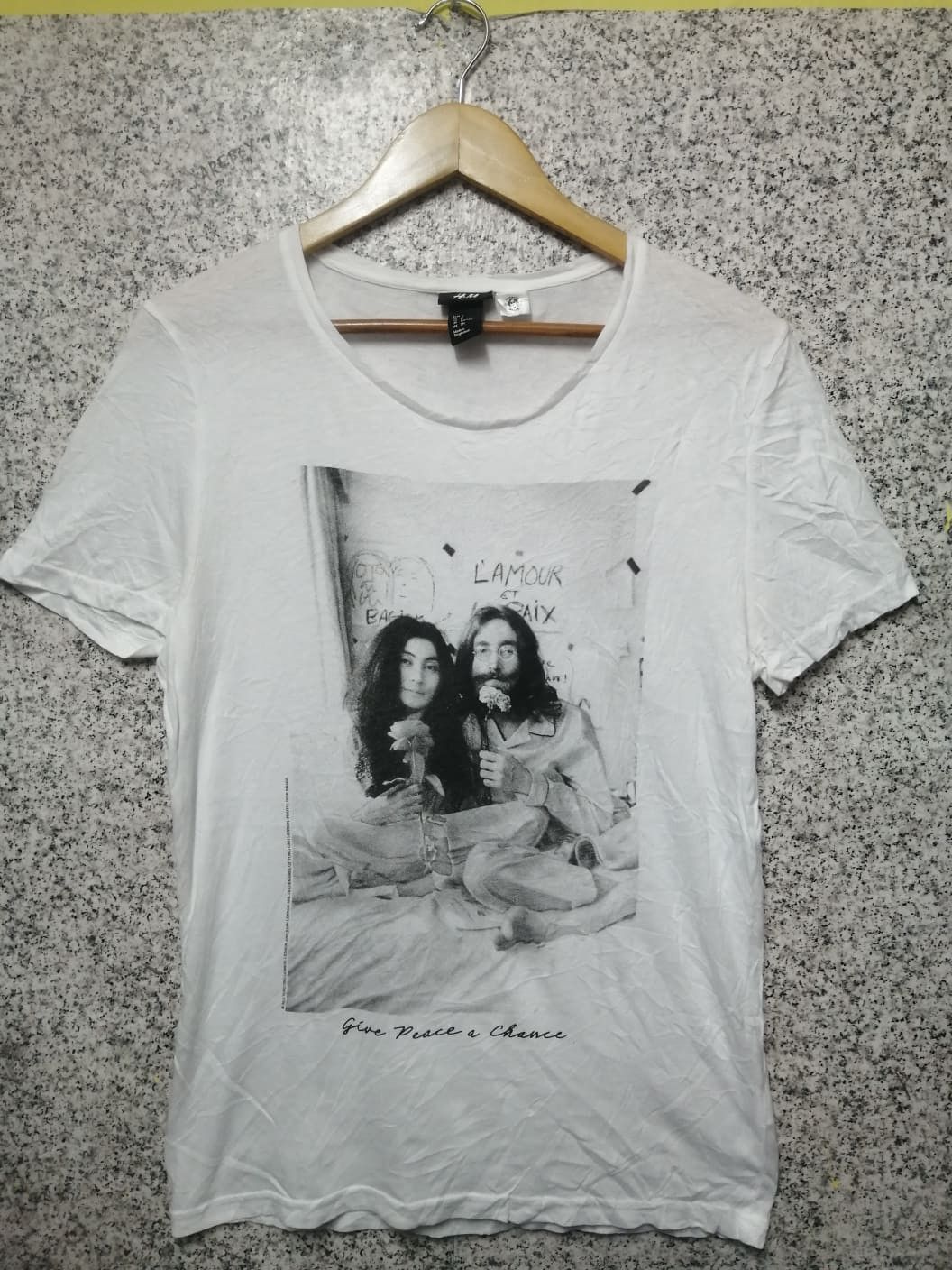 Band Tees × Vintage VINTAGE JOHN LENNON AND YOKO VERY RARE Size US S / EU 44-46 / 1 - 1 Thumbnail