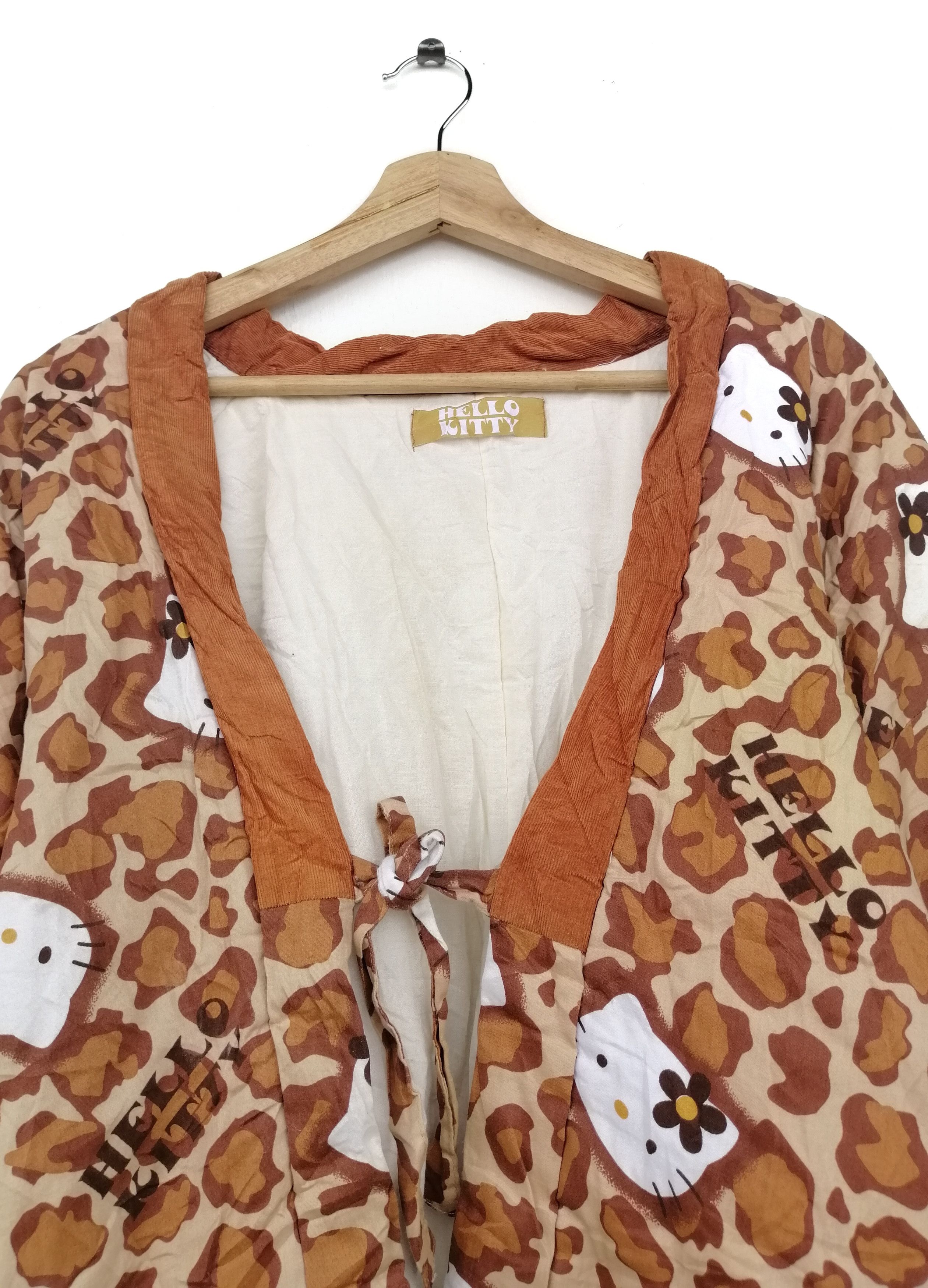Japanese Brand Vintage Hello Kitty Japanese Noragi Kimono Jacket Size M / US 6-8 / IT 42-44 - 6 Thumbnail