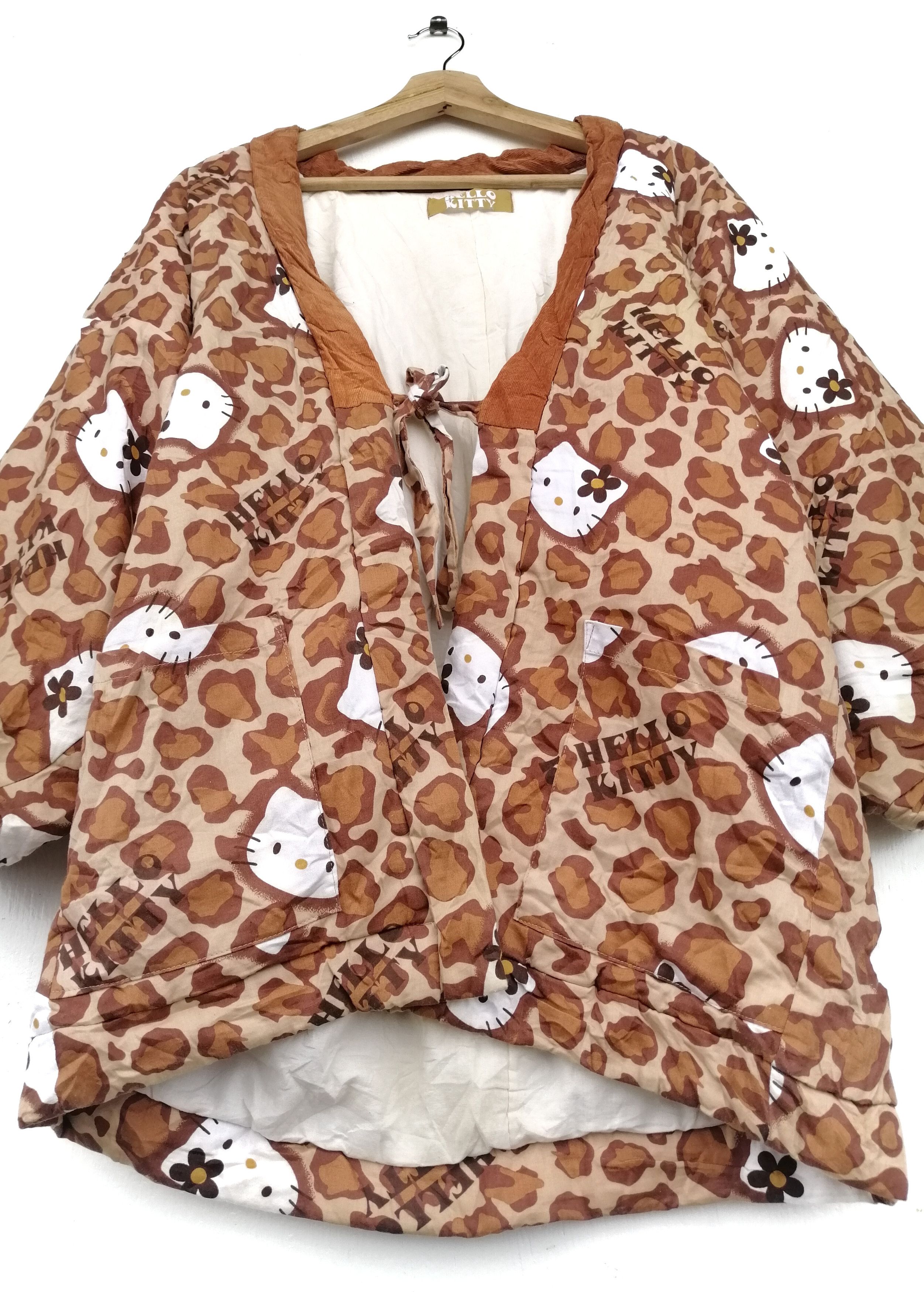 Japanese Brand Vintage Hello Kitty Japanese Noragi Kimono Jacket Size M / US 6-8 / IT 42-44 - 3 Thumbnail