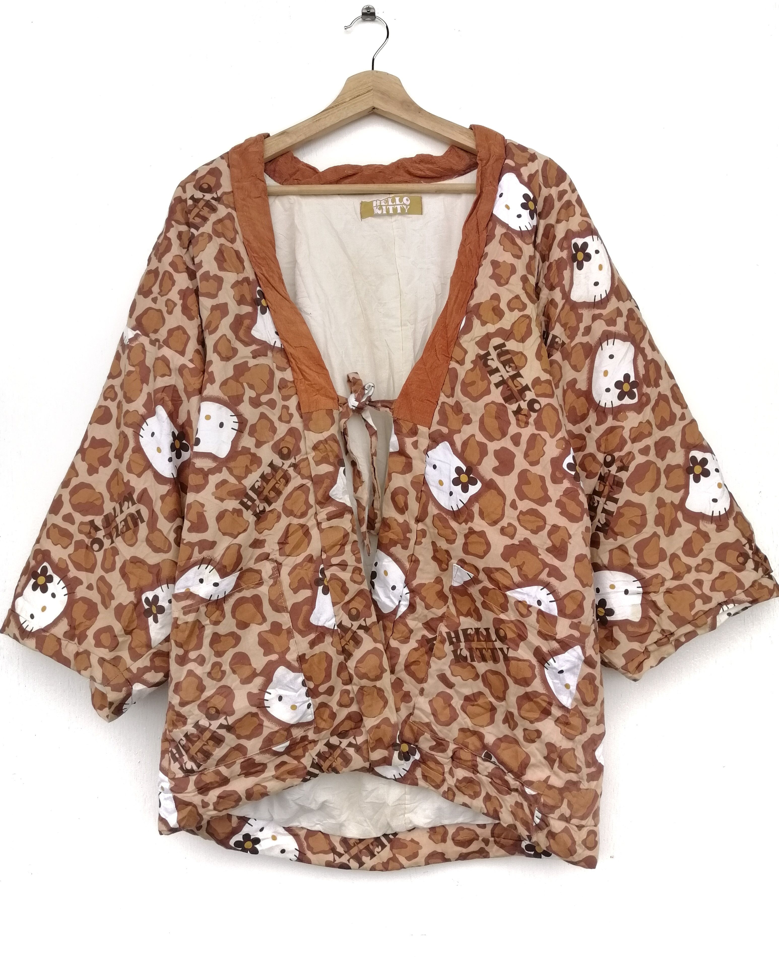 Japanese Brand Vintage Hello Kitty Japanese Noragi Kimono Jacket Size M / US 6-8 / IT 42-44 - 2 Thumbnail