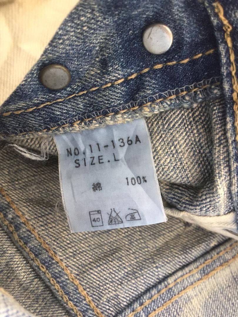 Japanese Brand DOMINGO Co.Ltd JAPAN PAINTS SPLATTED DENIM Size US 31 - 14 Thumbnail