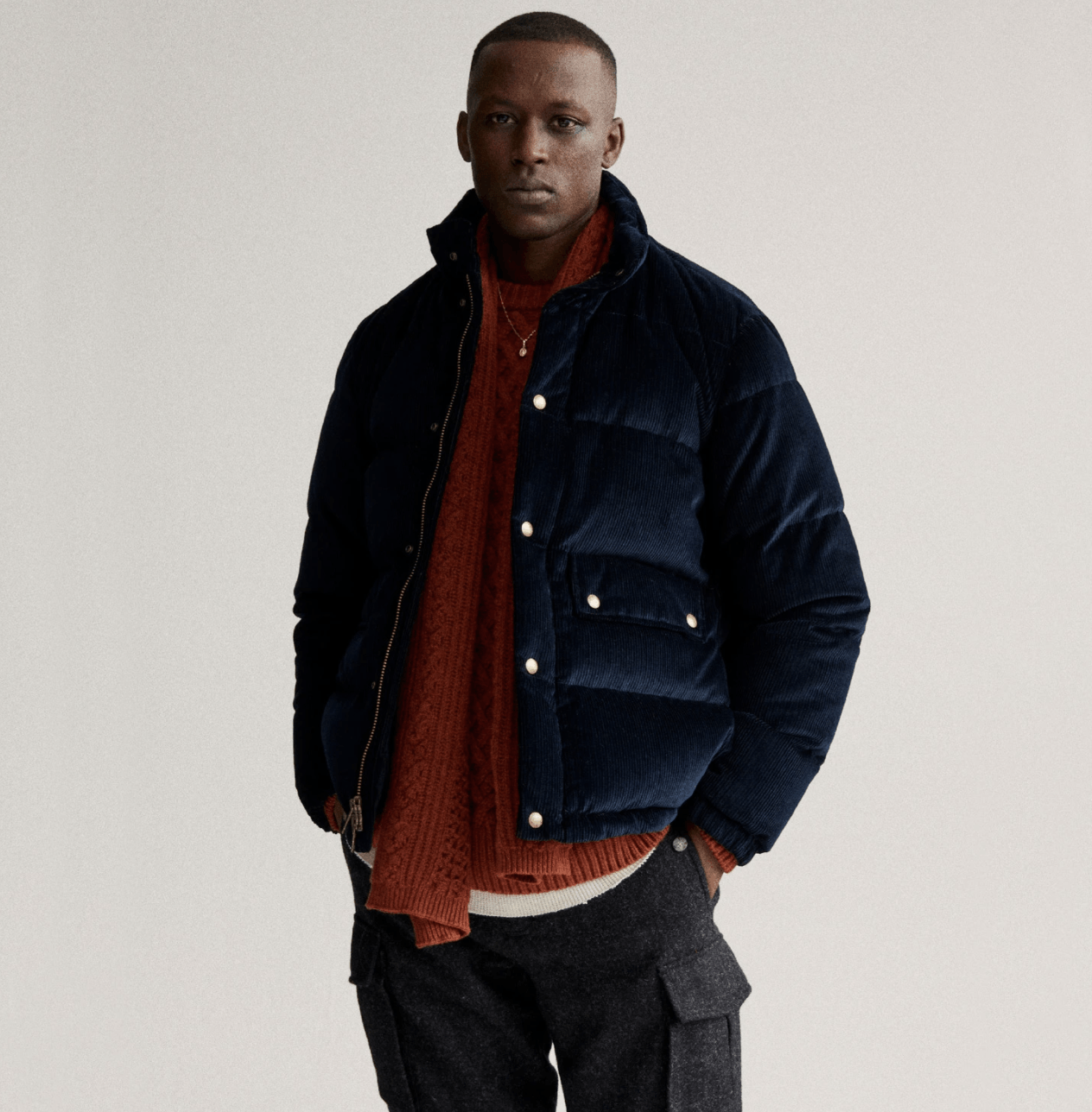 Aime Leon Dore x Woolrich Corduroy Puffer Jacket