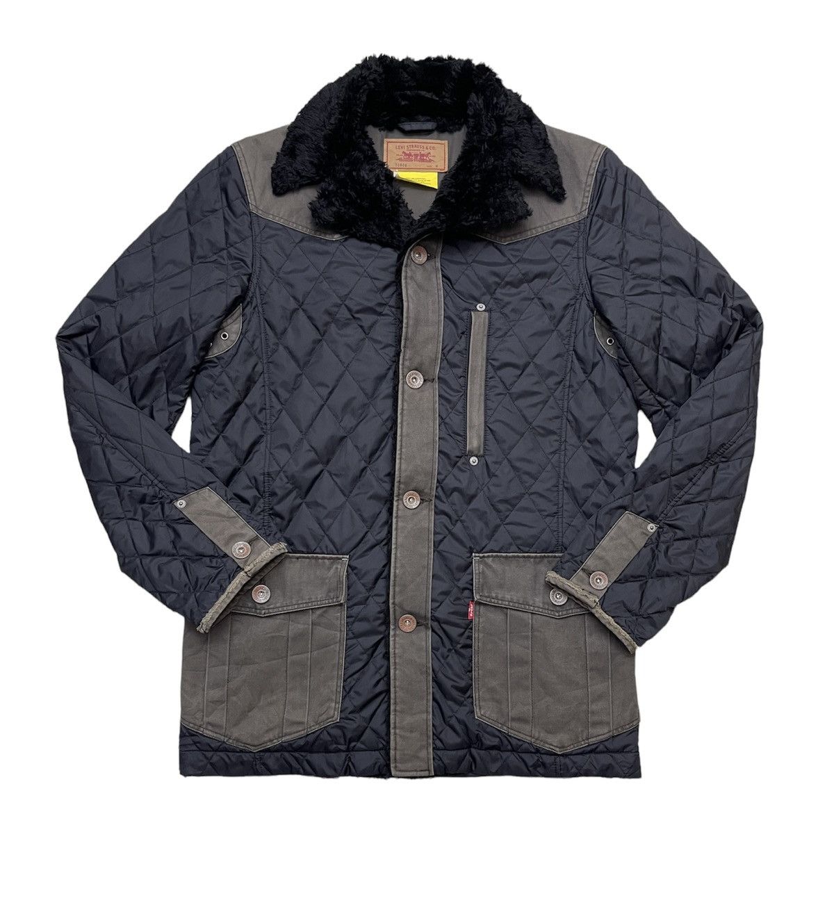 Levi's Vintage Levis Quilted Fur Jacket Size US M / EU 48-50 / 2 - 2 Thumbnail