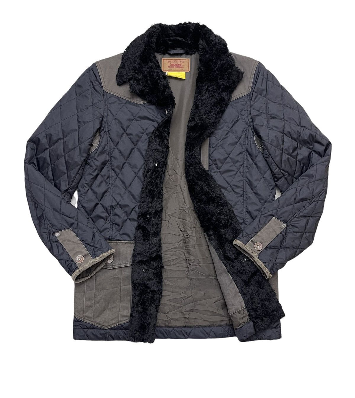 Levi's Vintage Levis Quilted Fur Jacket Size US M / EU 48-50 / 2 - 5 Thumbnail