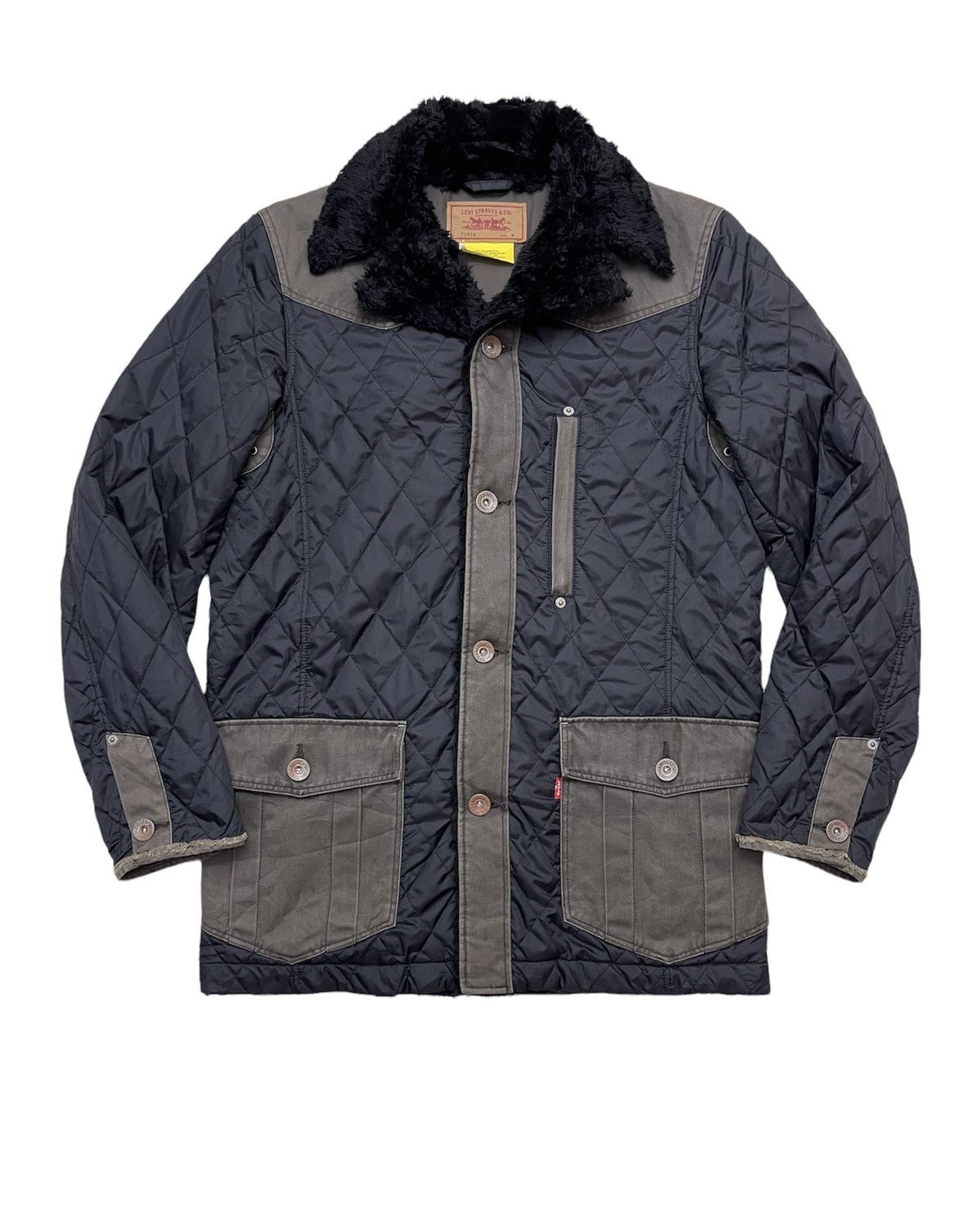 Vintage Levis Quilted Fur Jacket Menswear