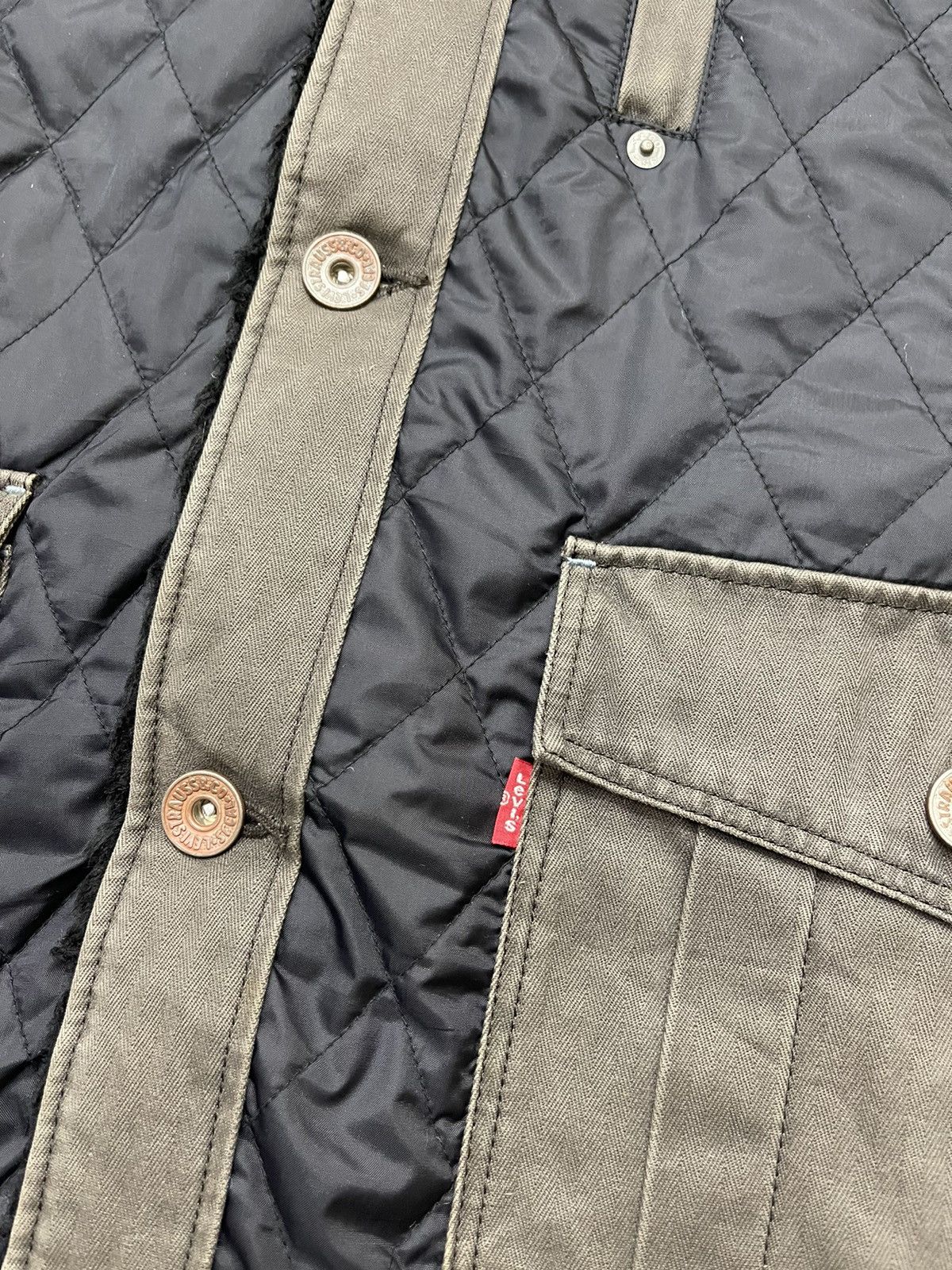 Levi's Vintage Levis Quilted Fur Jacket Size US M / EU 48-50 / 2 - 9 Thumbnail