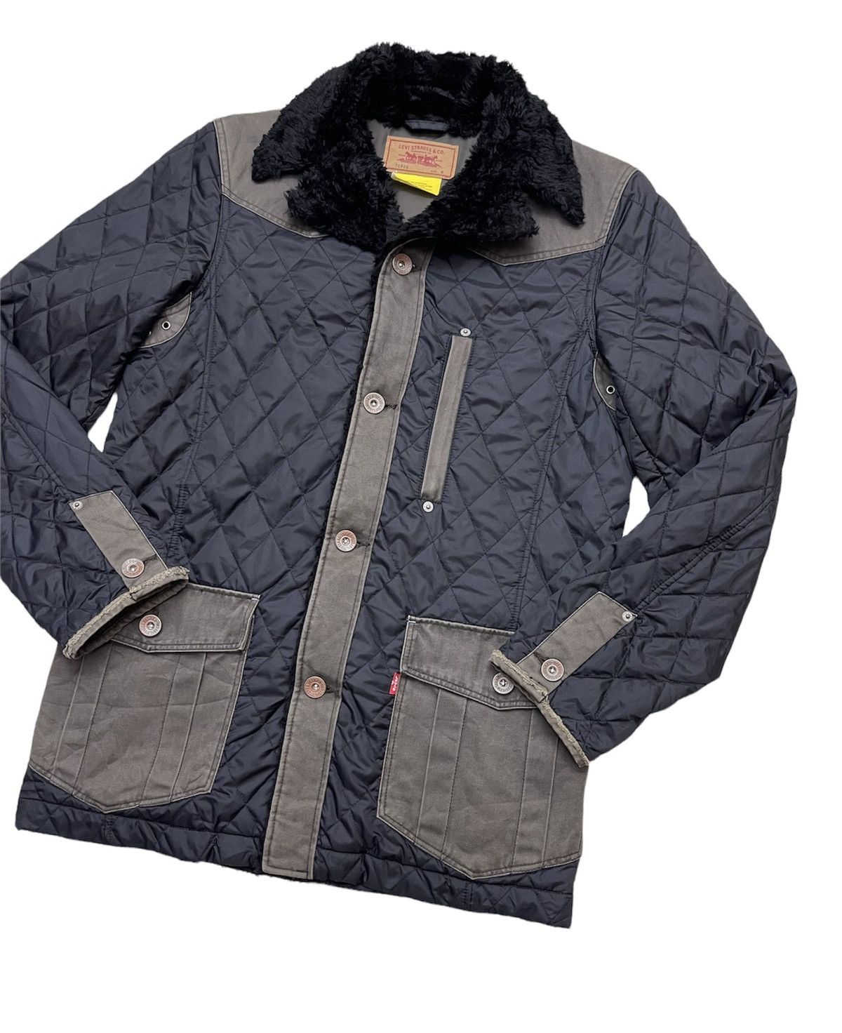 Levi's Vintage Levis Quilted Fur Jacket Size US M / EU 48-50 / 2 - 3 Thumbnail
