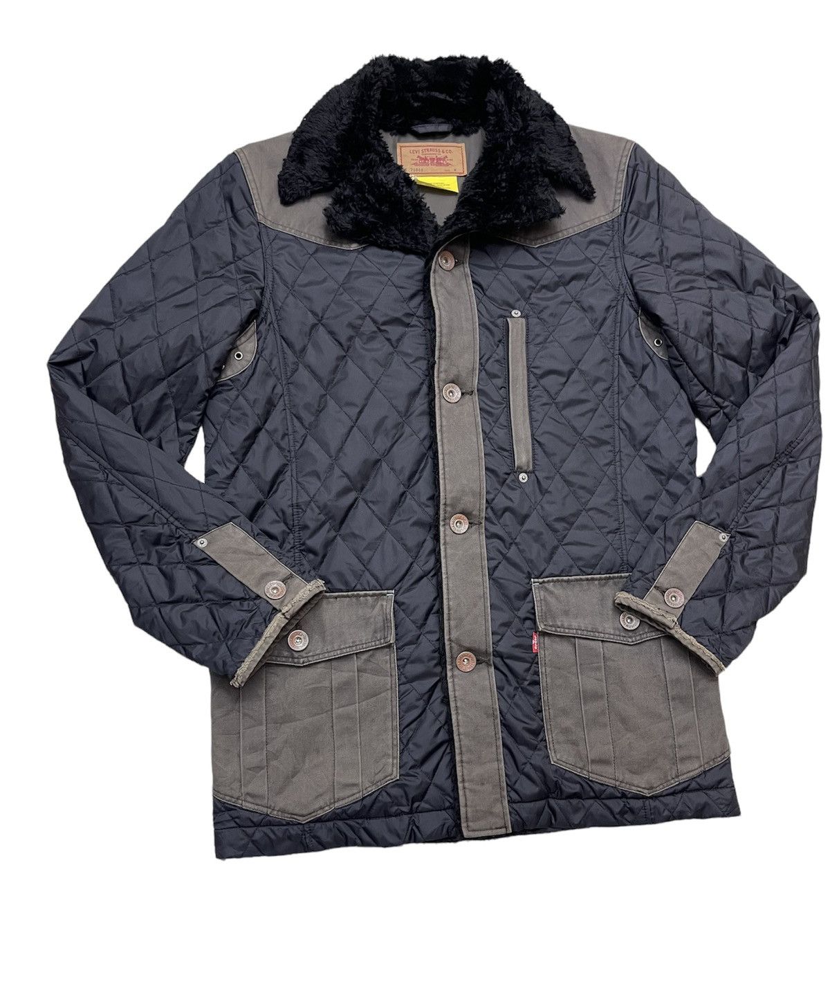 Levi's Vintage Levis Quilted Fur Jacket Size US M / EU 48-50 / 2 - 4 Thumbnail