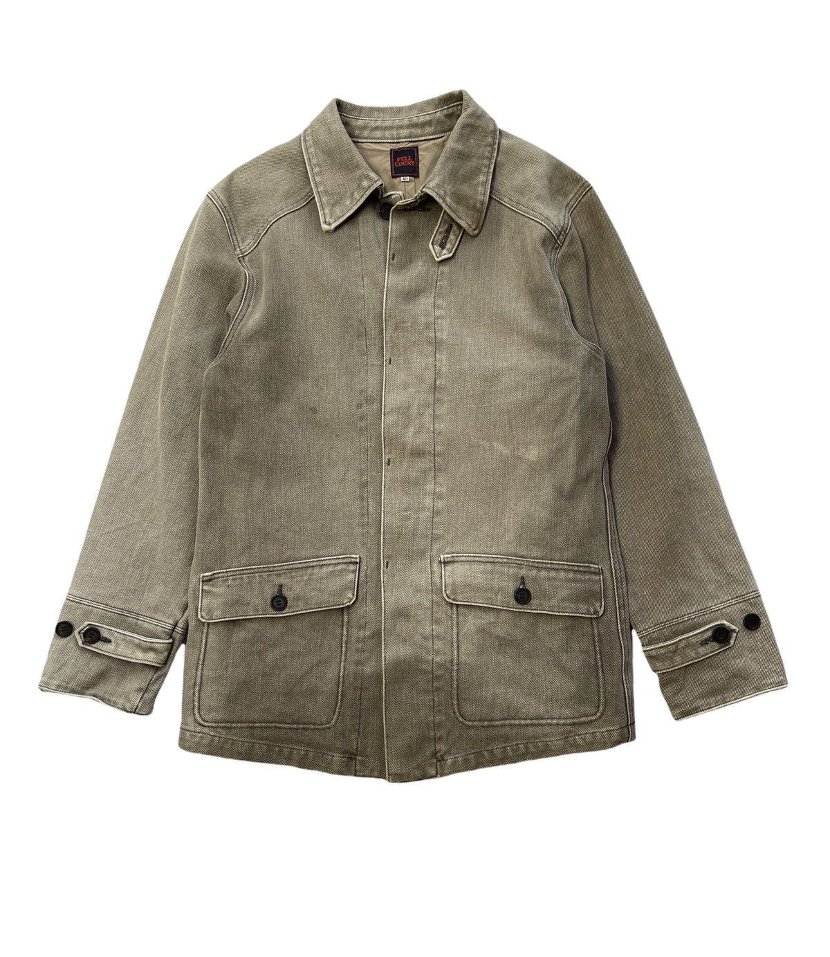 image of Full Count Co x Workers Fullcount Japan Heavy Chore Jacket in Sunfaded, Men's (Size Medium)