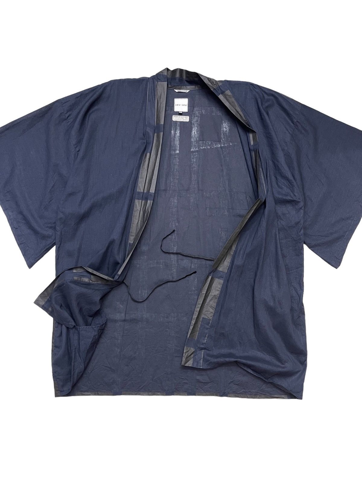 SOU SOU Sou Sou Hand Printed Kimono Indigo Japan Size US L / EU 52-54 / 3 - 5 Thumbnail