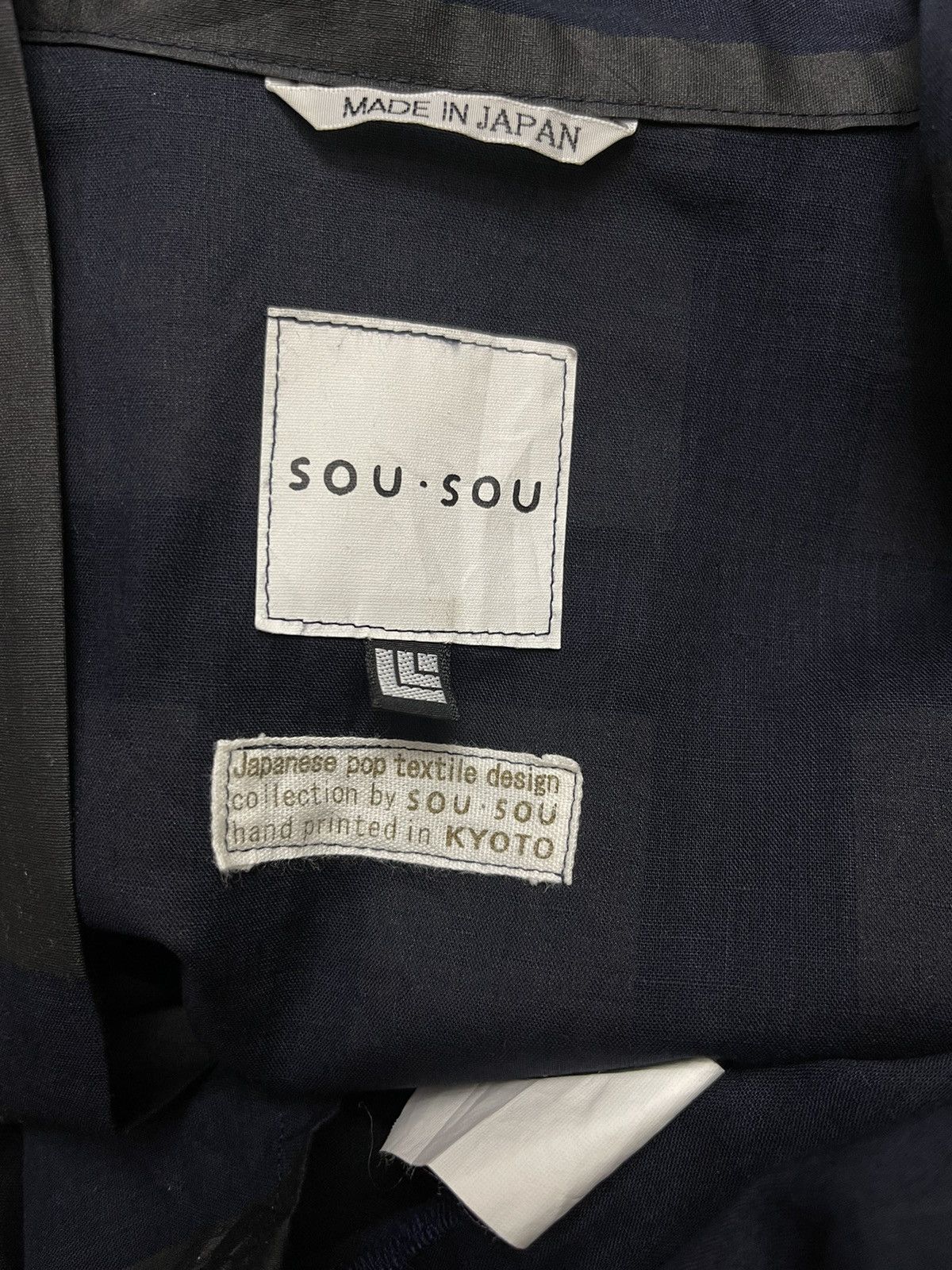 SOU SOU Sou Sou Hand Printed Kimono Indigo Japan Size US L / EU 52-54 / 3 - 8 Thumbnail