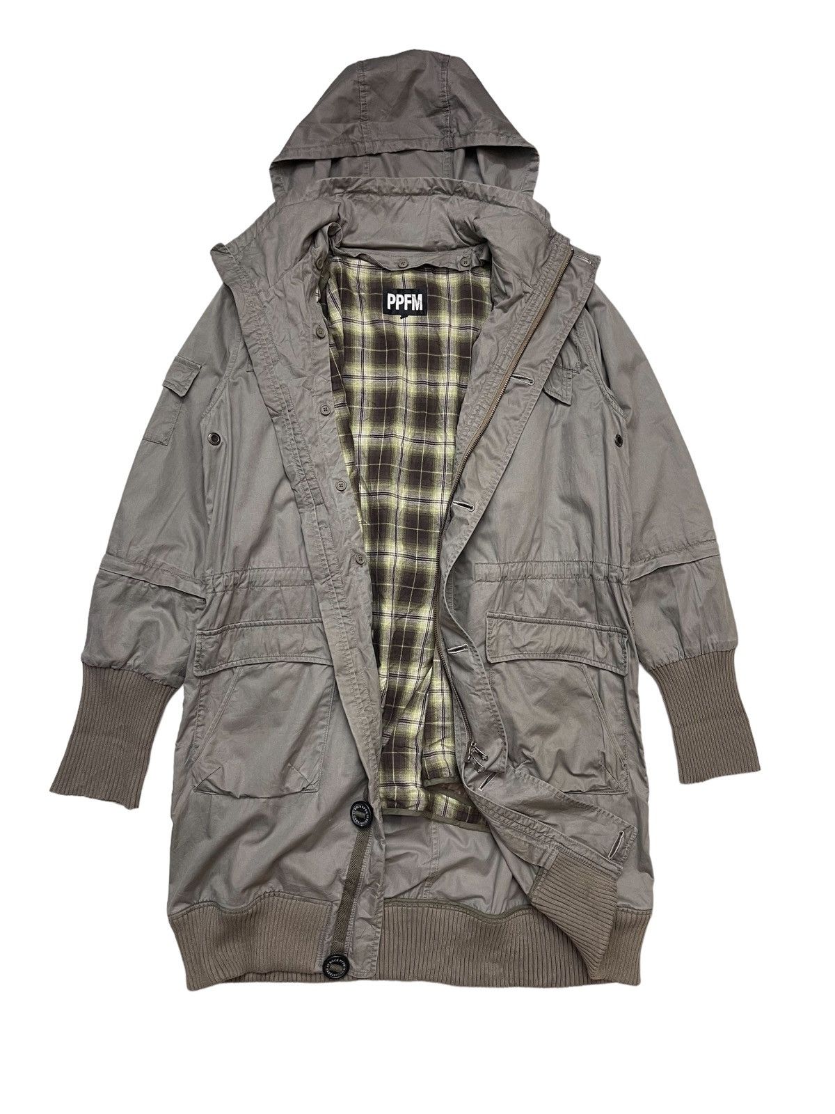 Japanese Brand PPFM Parka Hooded Jacket Size US M / EU 48-50 / 2 - 2 Thumbnail