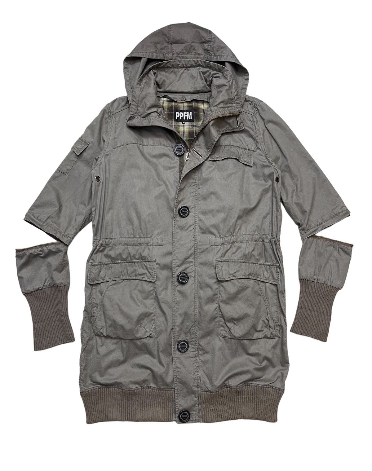 Japanese Brand PPFM Parka Hooded Jacket Size US M / EU 48-50 / 2 - 1 Thumbnail