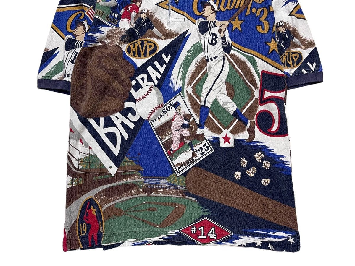 MLB Vintage Major League Baseball Fullprint Polo Shirt Size US XL / EU 56 / 4 - 5 Thumbnail