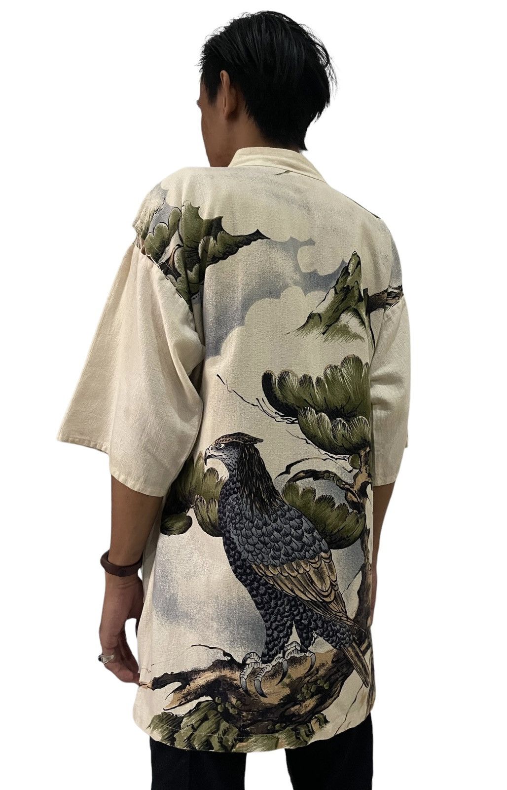 Japanese Brand Vintage Hanten Printed Kimono Haori Yukata Size US M / EU 48-50 / 2 - 5 Thumbnail