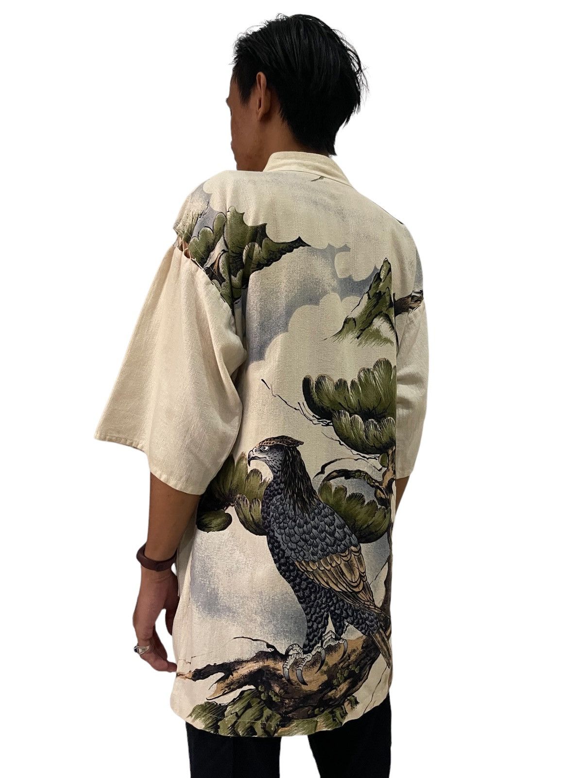 Japanese Brand Vintage Hanten Printed Kimono Haori Yukata Size US M / EU 48-50 / 2 - 7 Thumbnail