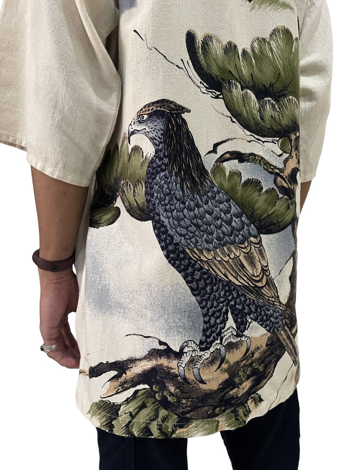 Japanese Brand Vintage Hanten Printed Kimono Haori Yukata Size US M / EU 48-50 / 2 - 8 Thumbnail