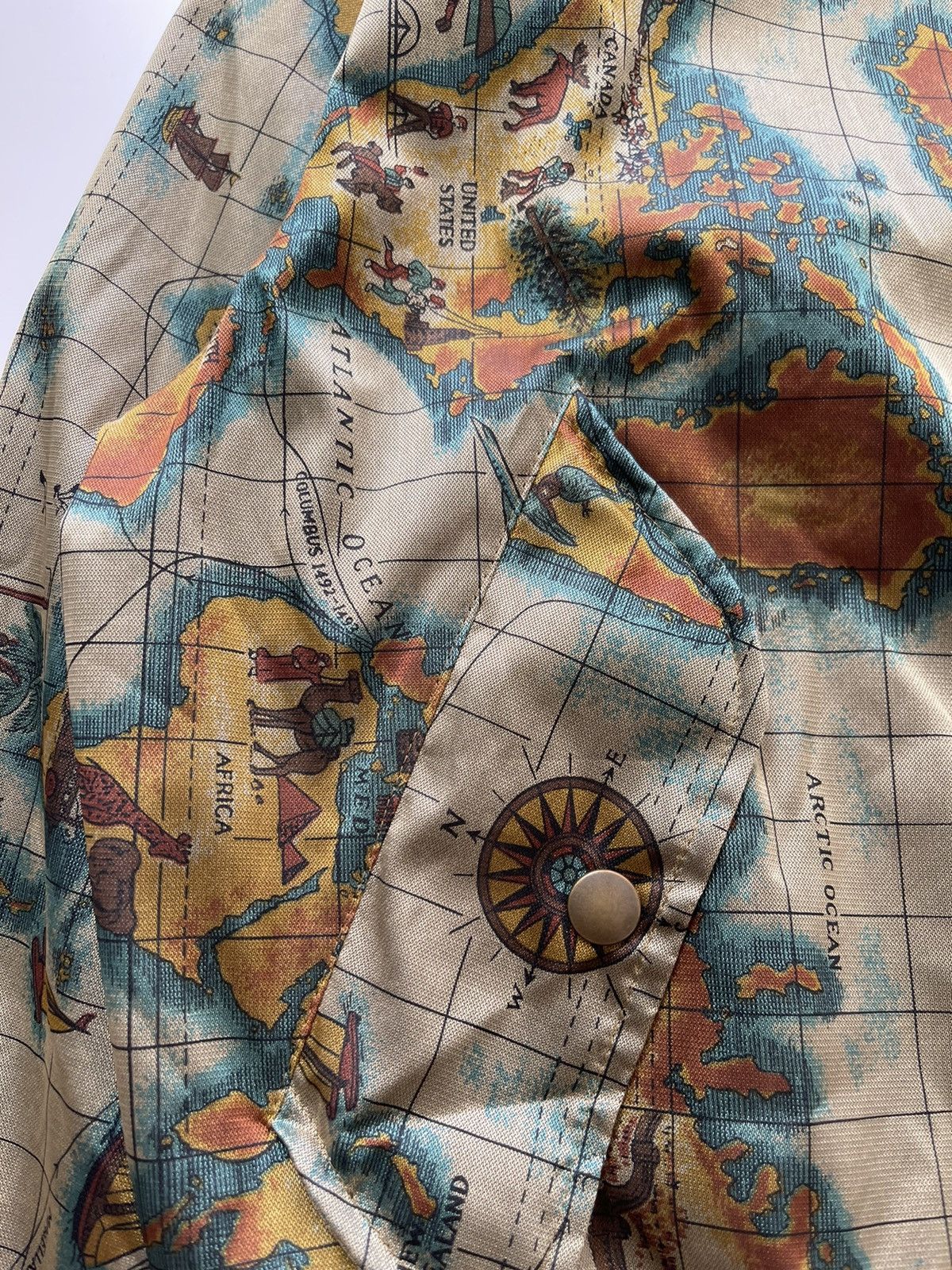 Vintage Vintage Map Kurt Cobain Bomber Jacket Size US M / EU 48-50 / 2 - 11 Thumbnail