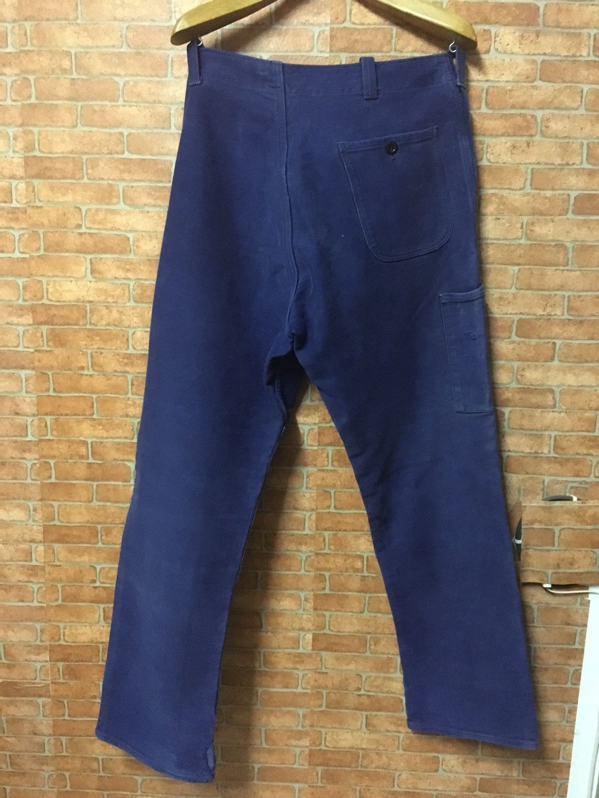 Designer Vintage French Army Moleskin Workwear Patchwork Rare Design Size US 36 / EU 52 - 2 Thumbnail