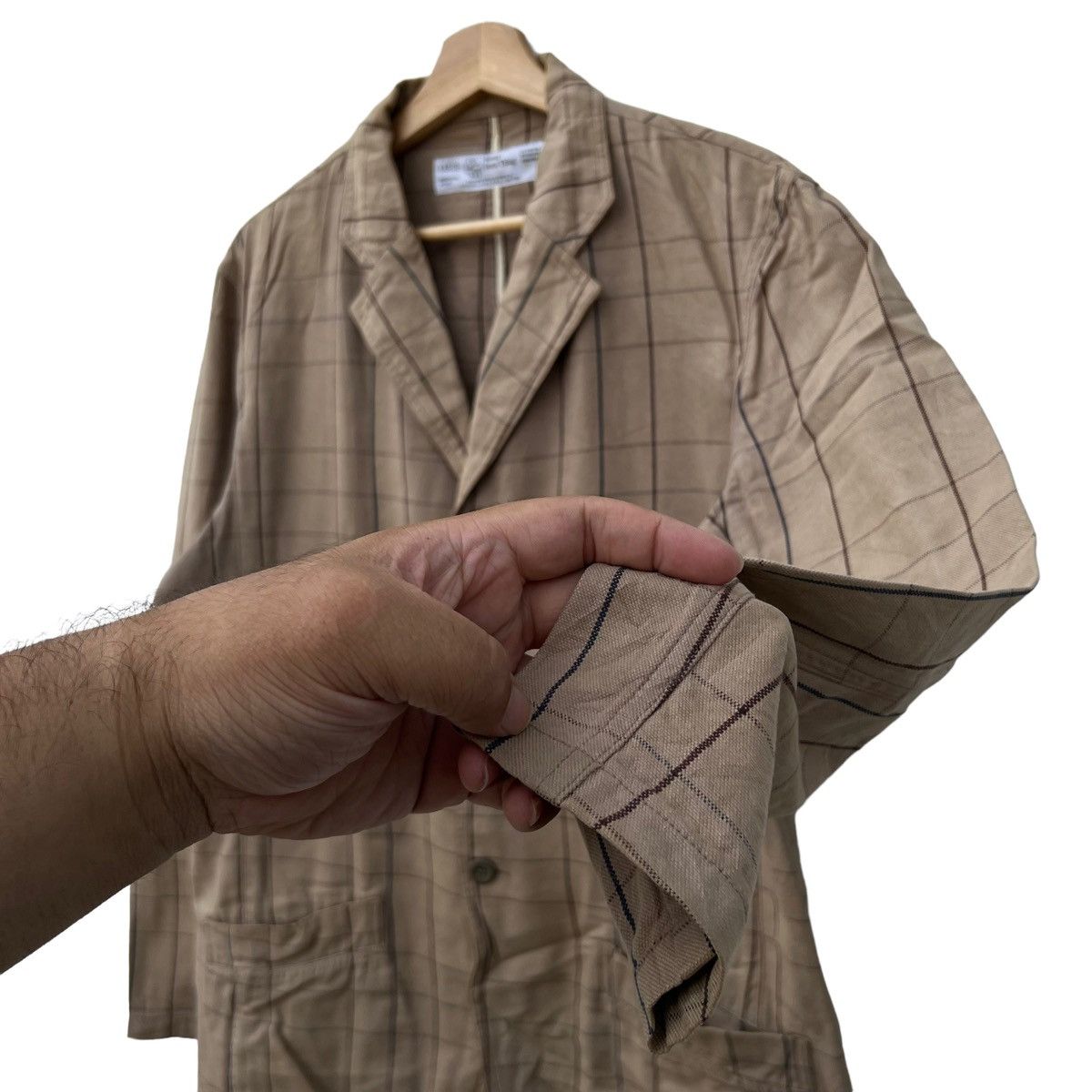 Japanese Brand VINTAGE NST JAPAN STRIPED JACKET INSPIRED ISSEY MIYAKE Size US L / EU 52-54 / 3 - 7 Thumbnail